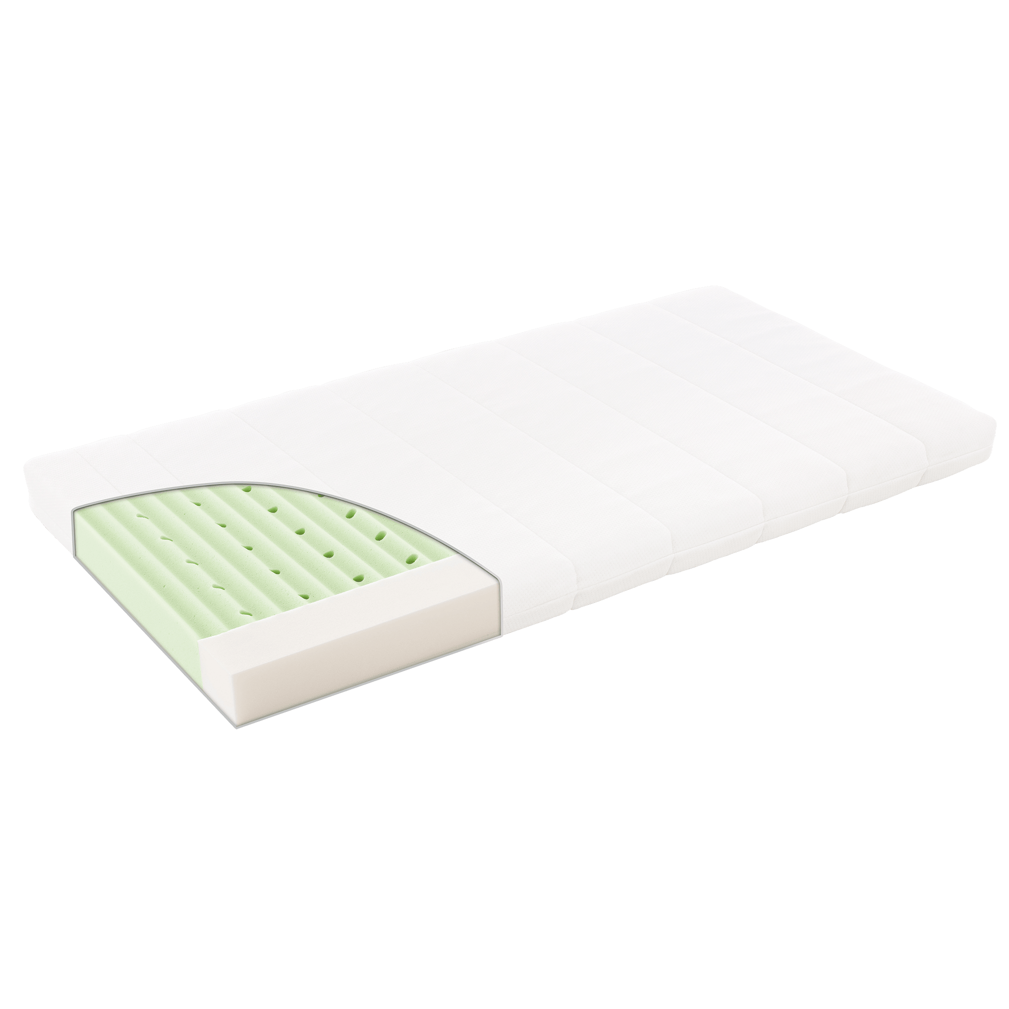 Matratzen 70 x 140 cm, Träumeland, Weiß – Besonderheit: Baby- und Kleinkindseite