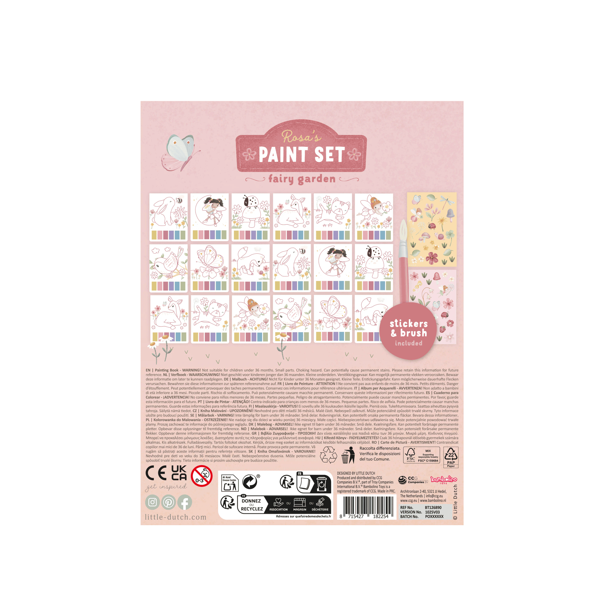Malen & Kneten, LITTLE DUTCH, Pink – Produktansicht