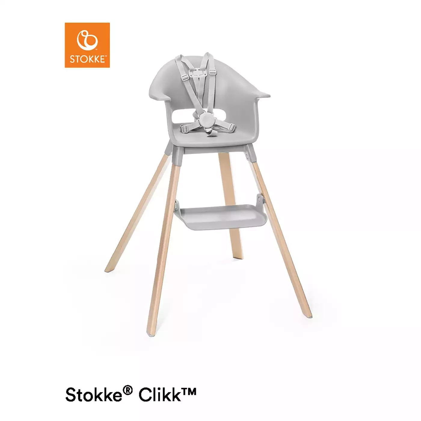 Treppenhochstühle, STOKKE, Grau – Produktansicht