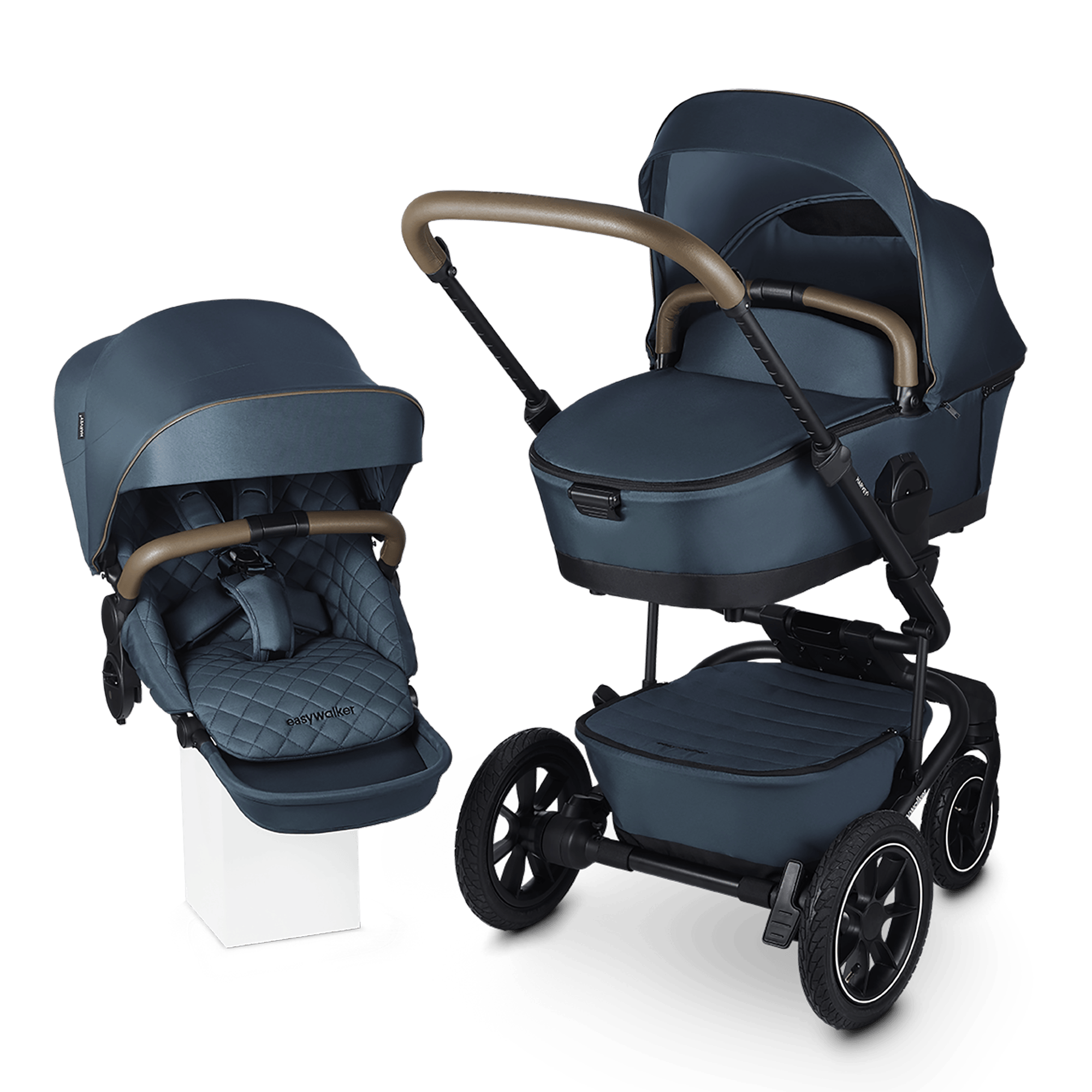 Kombi-Kinderwagen, easywalker, Grün – Produktansicht