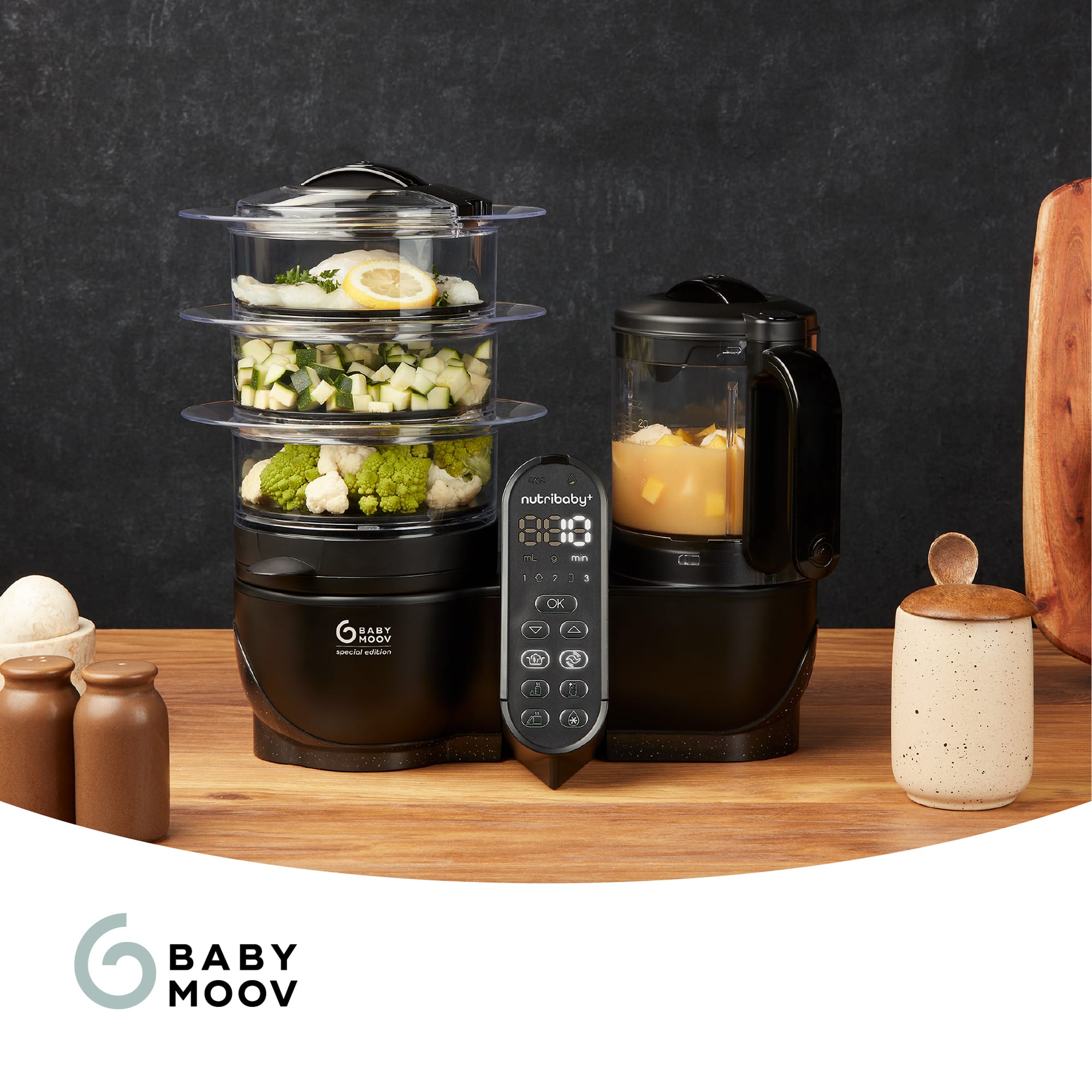 Babykostwärmer, babymoov, Schwarz – Produktansicht