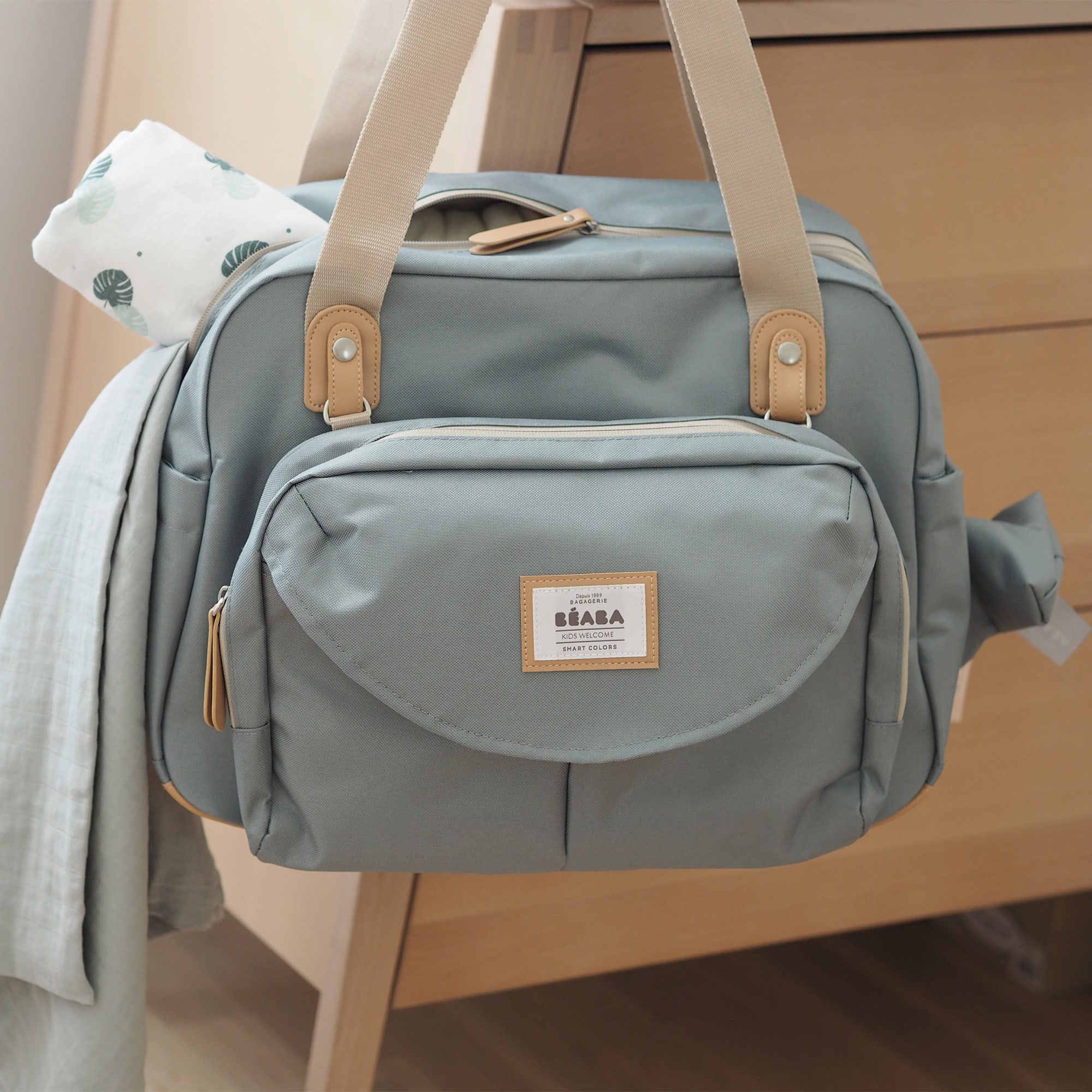 Wickeltaschen, BÈABA, Grün – Produktansicht