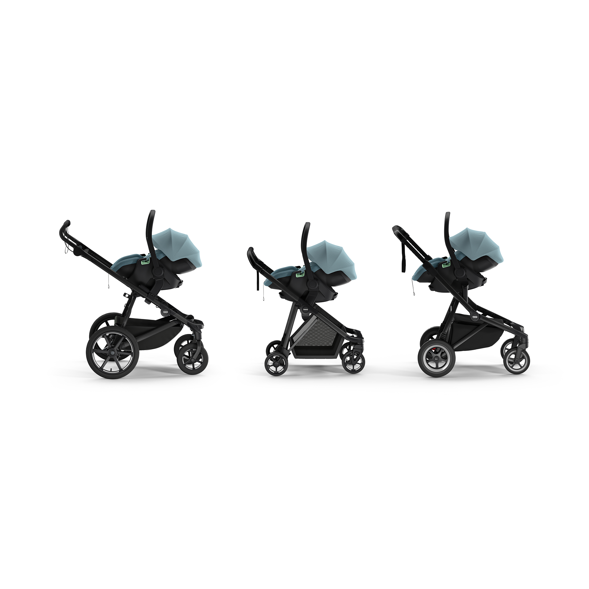 Babyschalen 0-13 kg, Gruppe 0+, THULE, Blau – Produktansicht