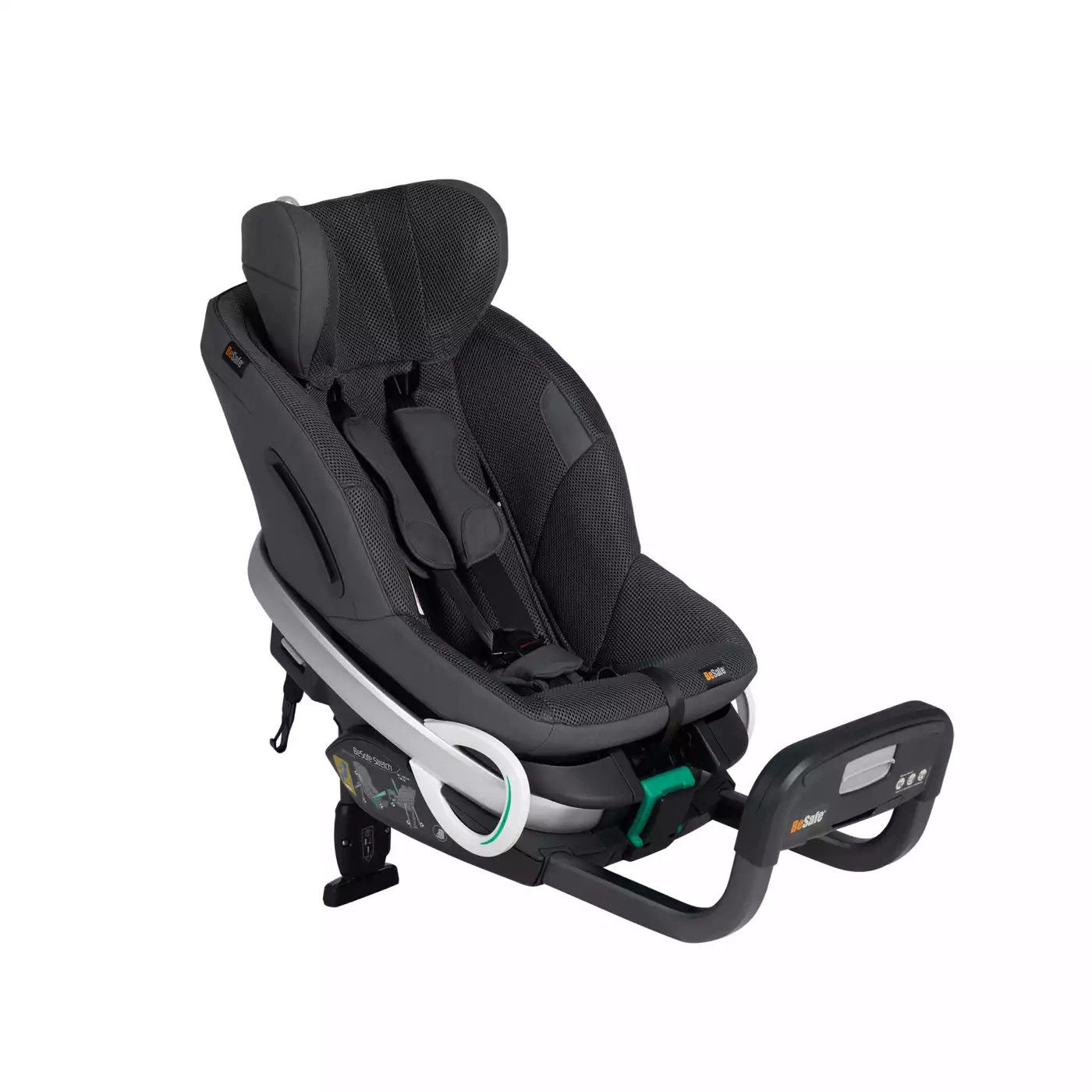 Kindersitze 9-36 kg, Gruppe 1/2/3, BeSafe, Grau – Besonderheit: Reboarder von BeSafe für ein Maximum an Sicherheit
