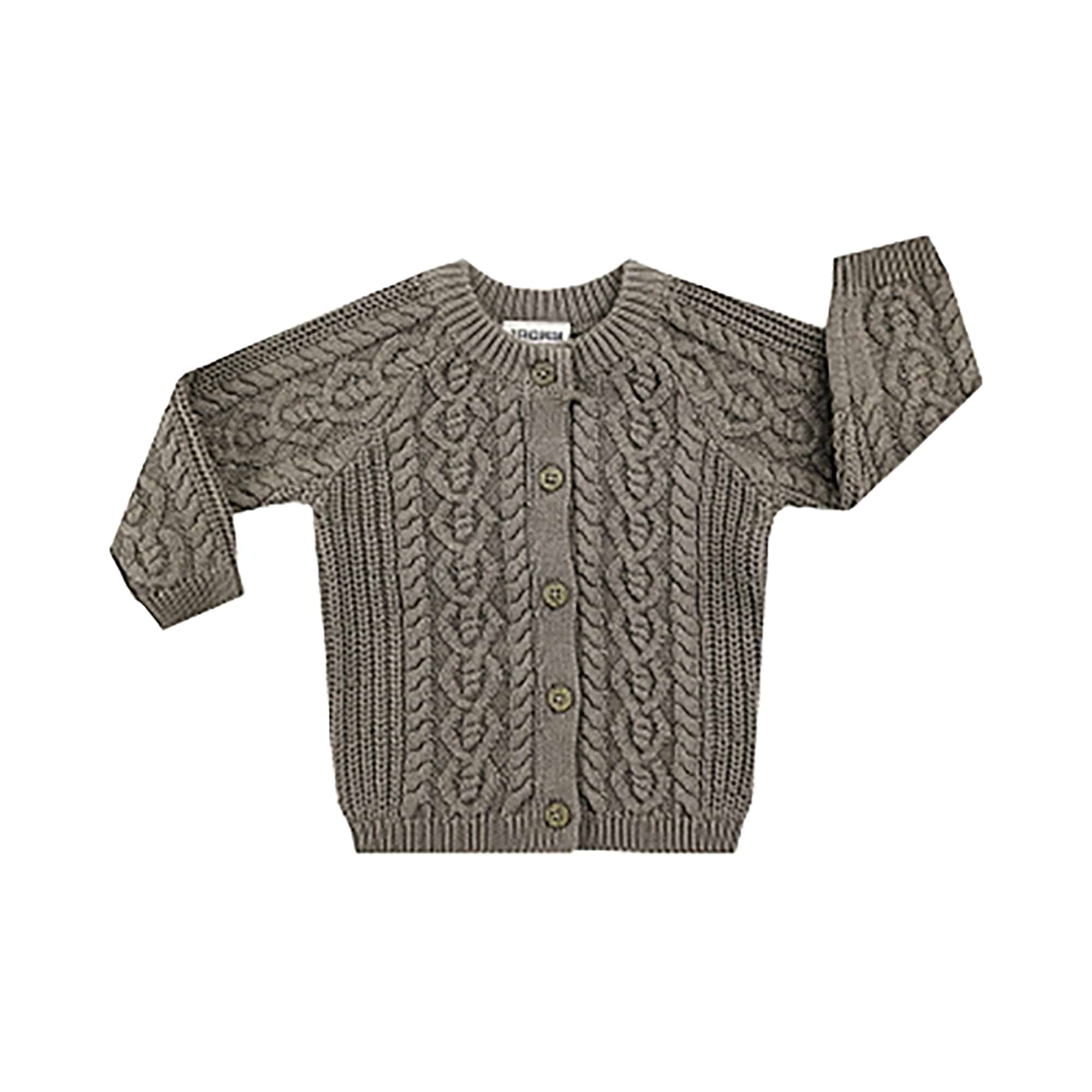 Sweat-, Fleece- & Strickjacken, JACKY, Braun – Besonderheit: aus 100% Baumwolle