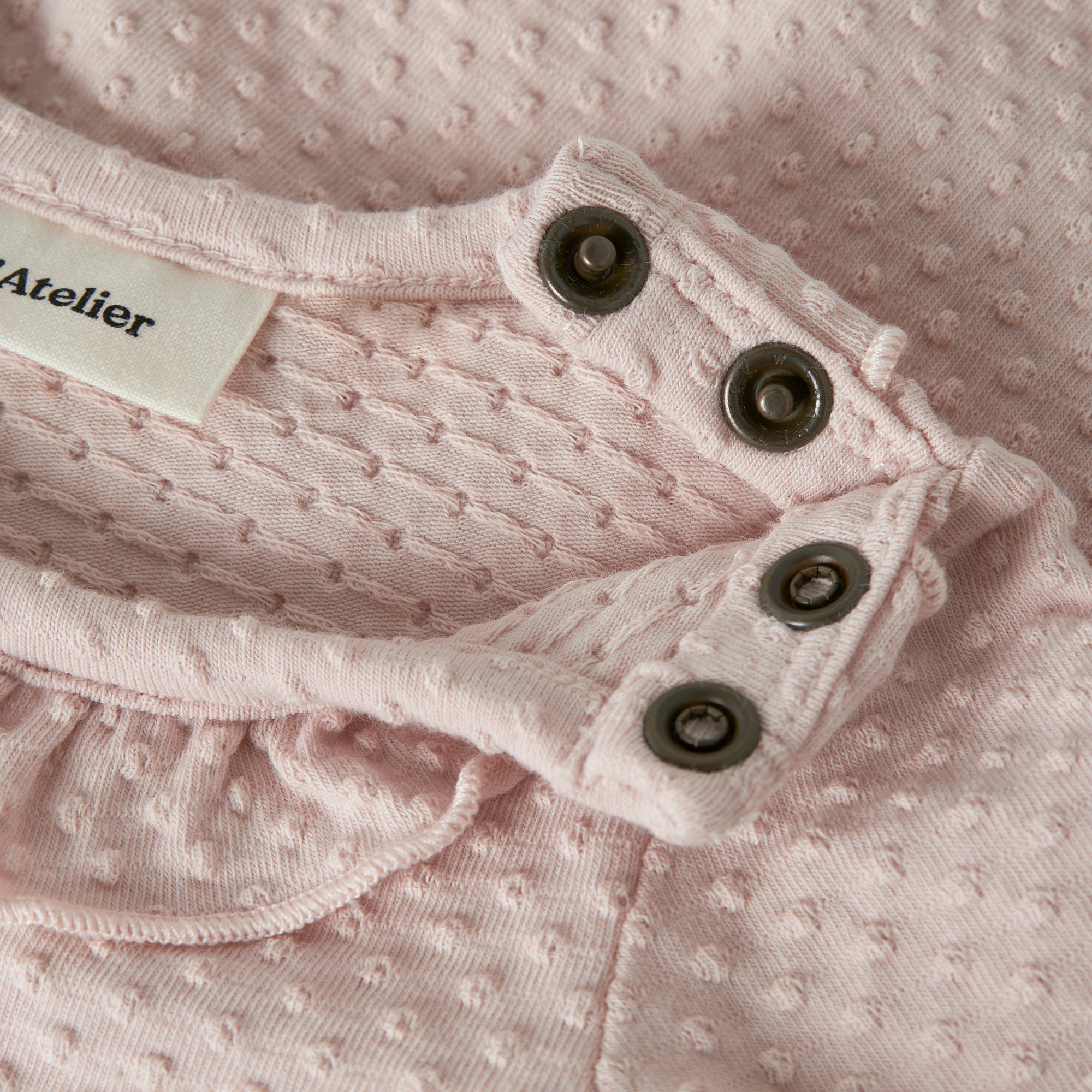 Langarmbodys, Lil' Atelier, Pink – Produktansicht