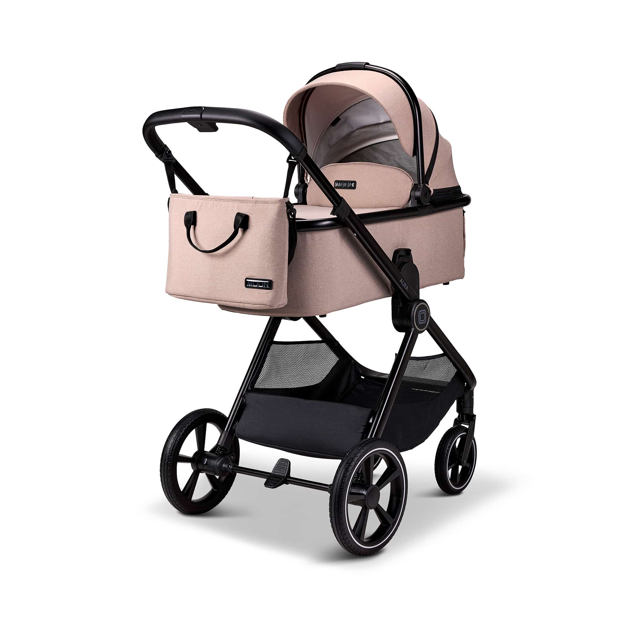 Kombi-Kinderwagen, MOON, Beige – Produktansicht