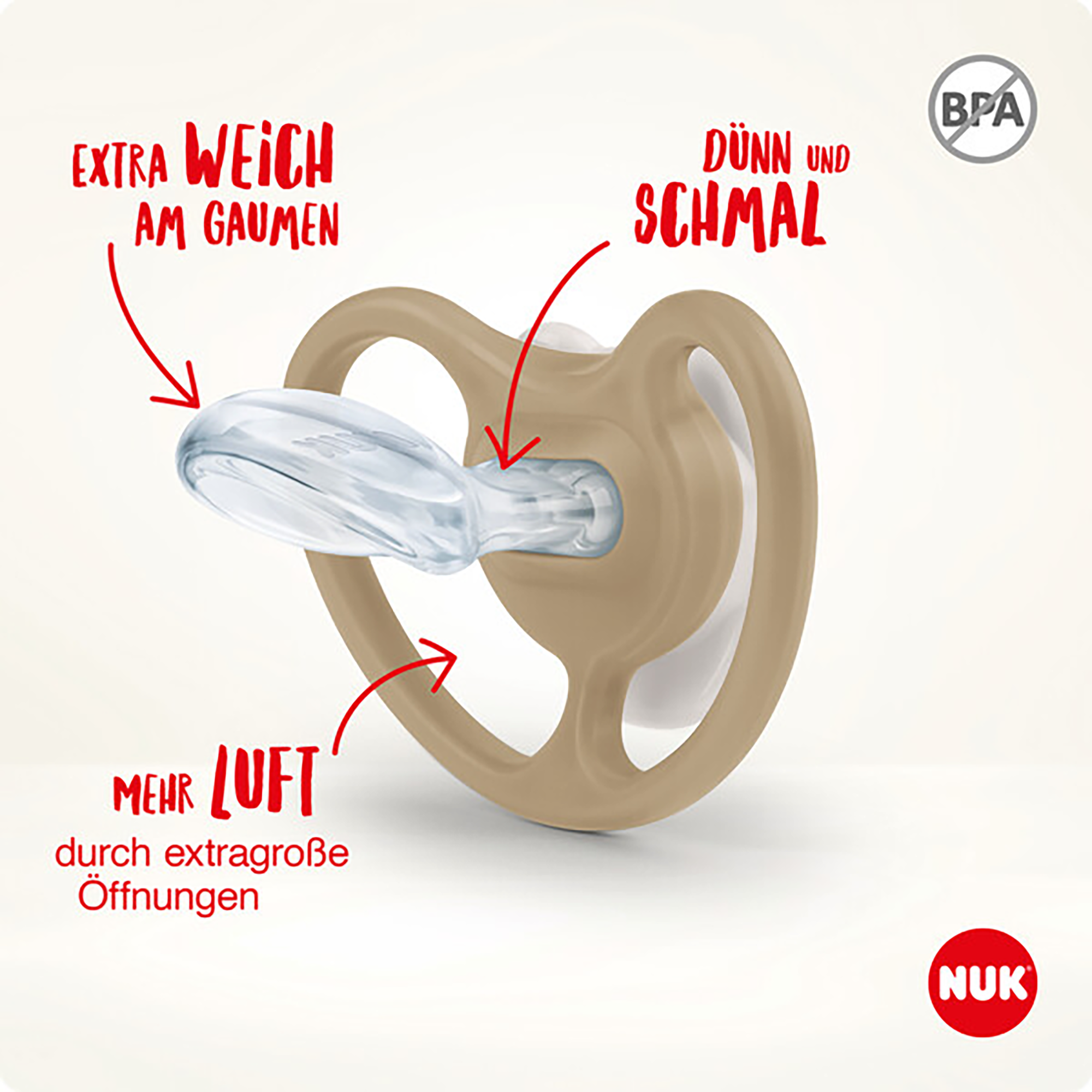 Schnuller, NUK, Gelb – Produktansicht