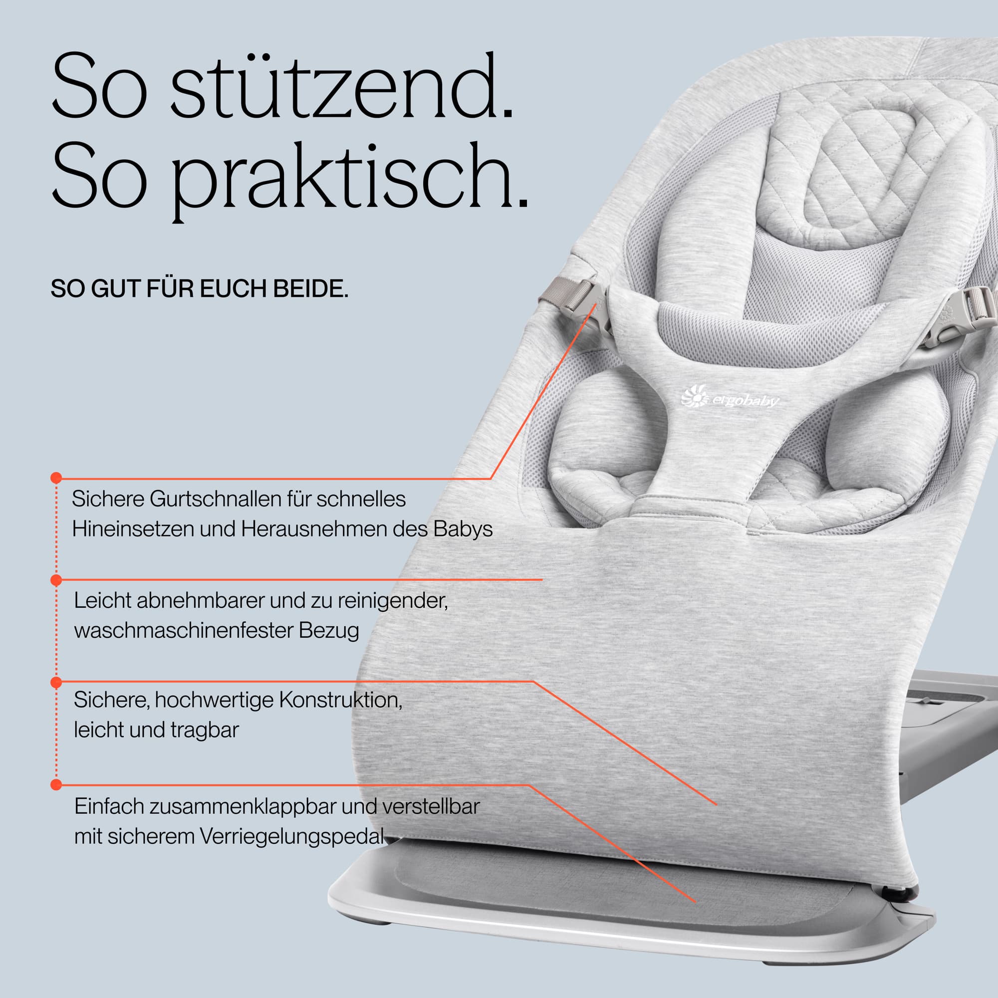 Wippen, ERGObaby, Beige – Produktansicht
