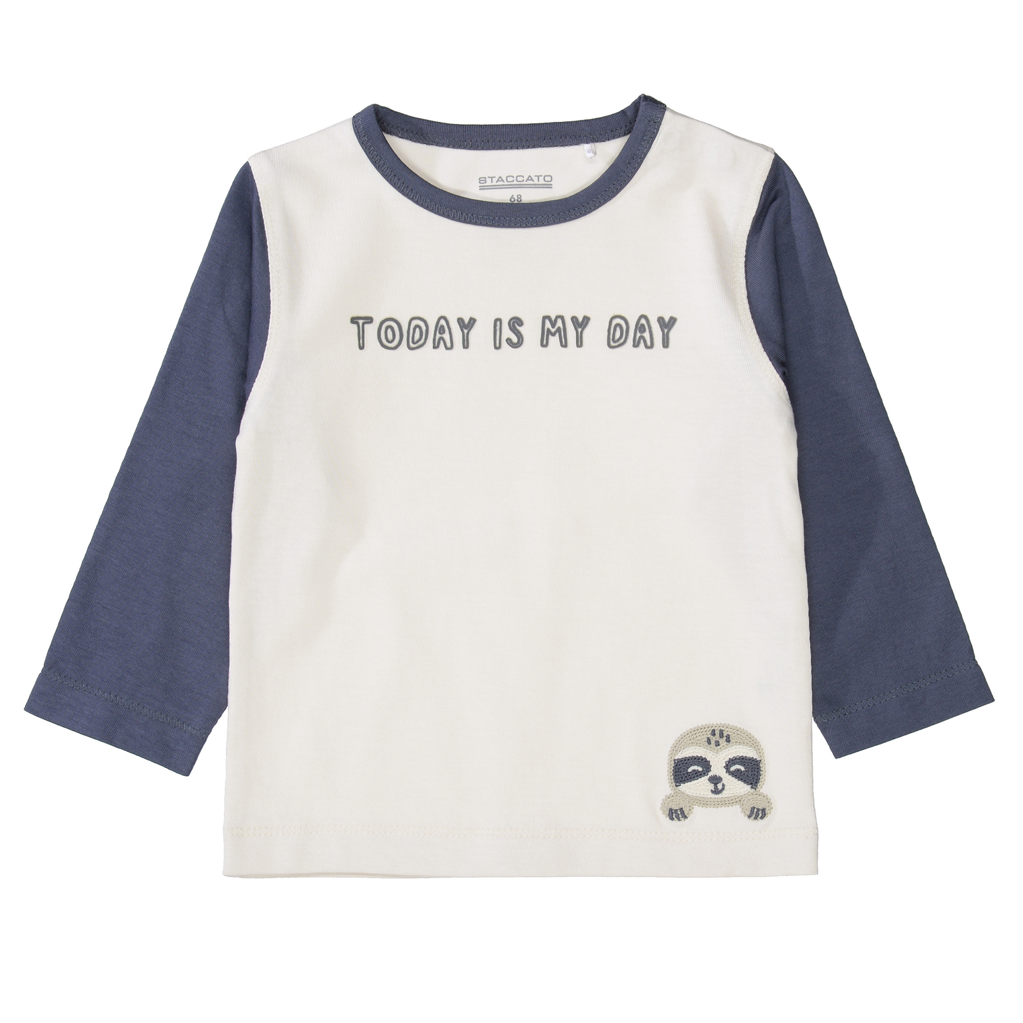 Langarmshirt Today Is My Day STACCATO Blau M2000585457402 1