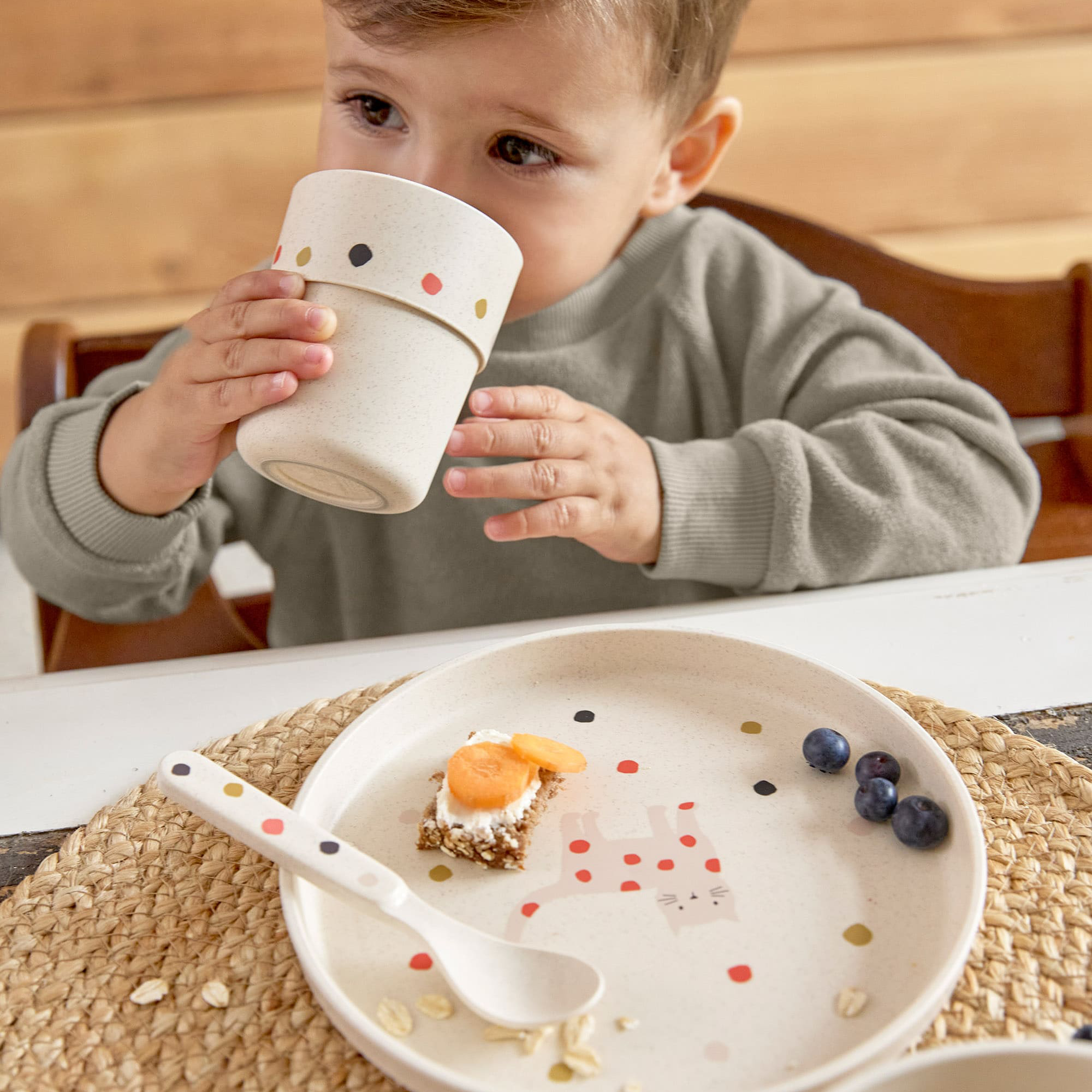 Kinderbesteck, LÄSSIG, Mehrfarbig – Besonderheit: BPA-frei