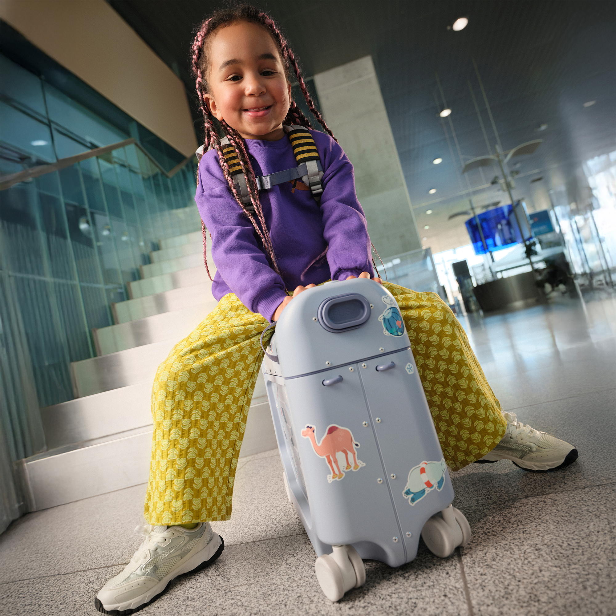 Kinderkoffer, STOKKE, Blau – Produktansicht