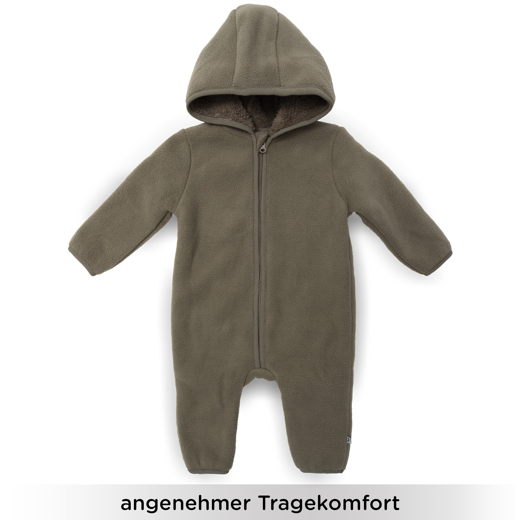 Fleece Overalls, LITTLE ONE, Grün – Produktansicht
