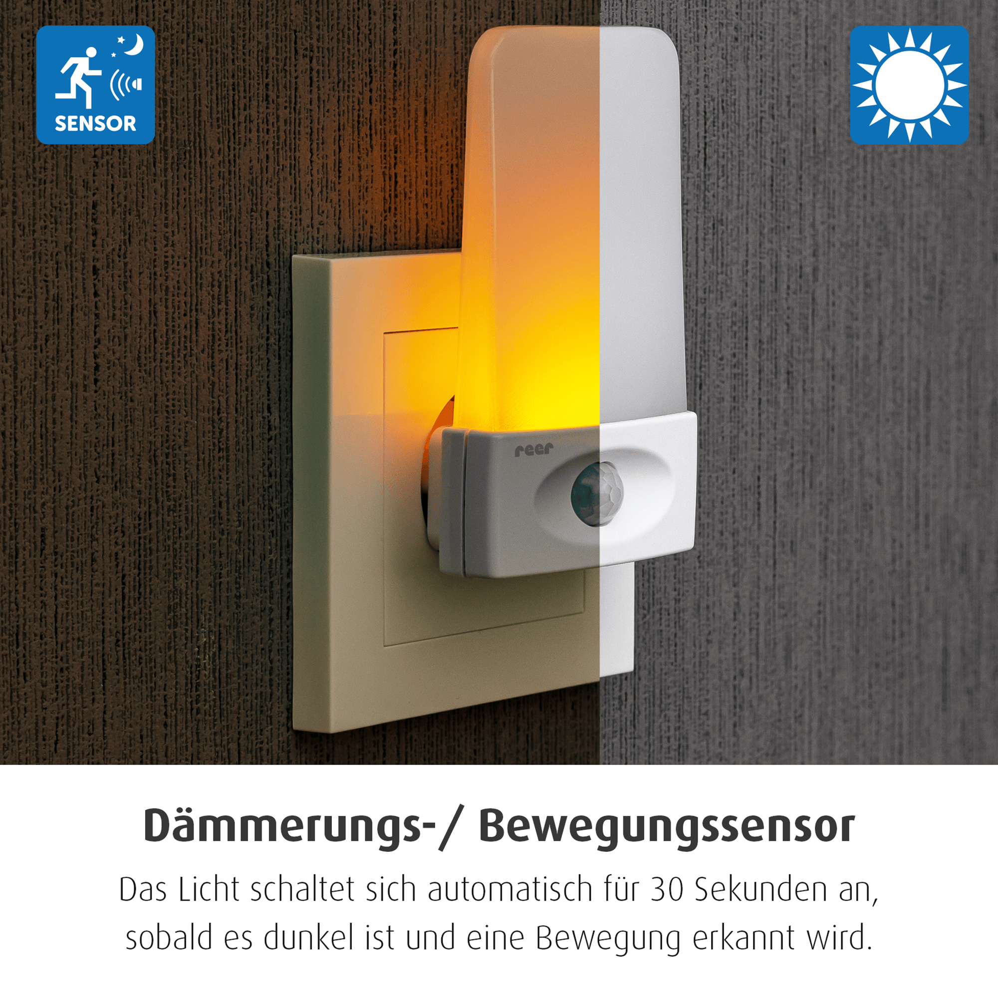 Nachtlichter, reer, Weiß – Produktansicht