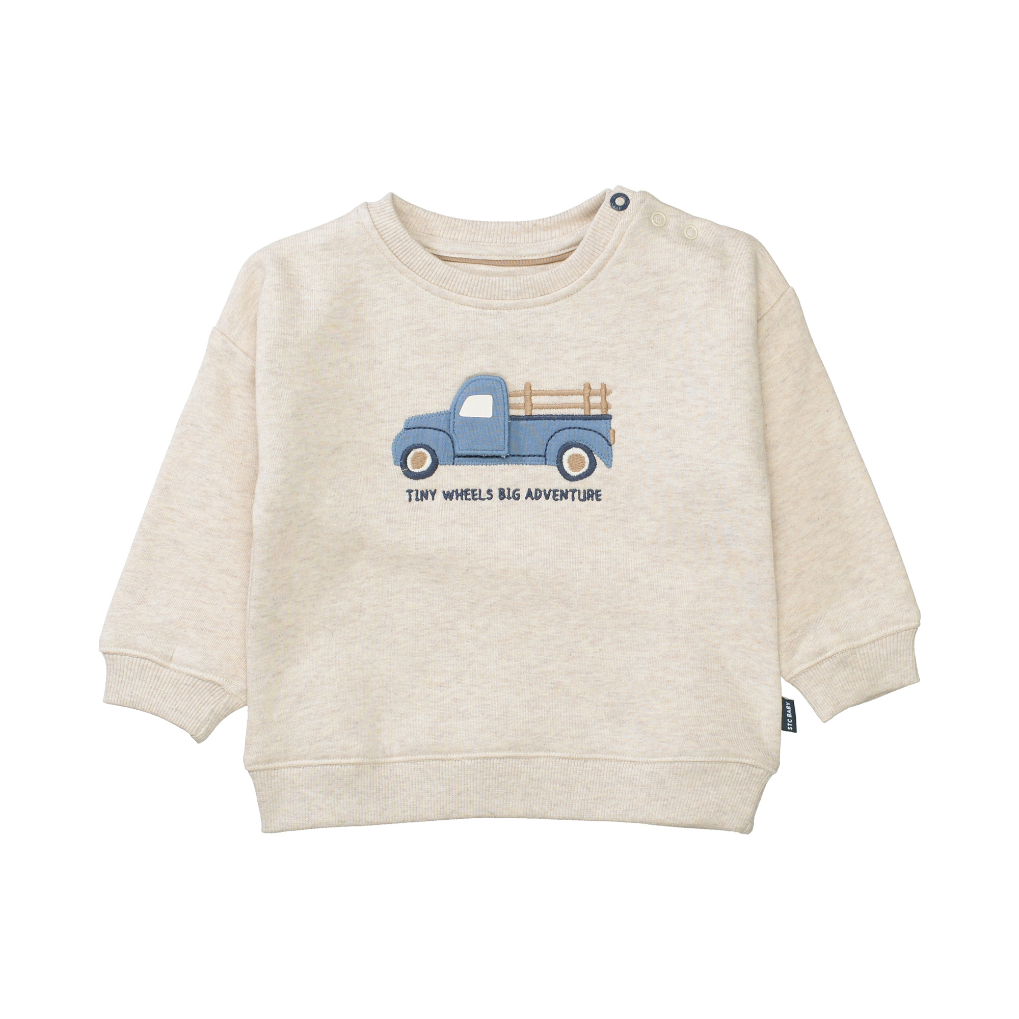 Pullover & Sweatshirts, STACCATO, Beige – Besonderheit: aus 100% Baumwolle