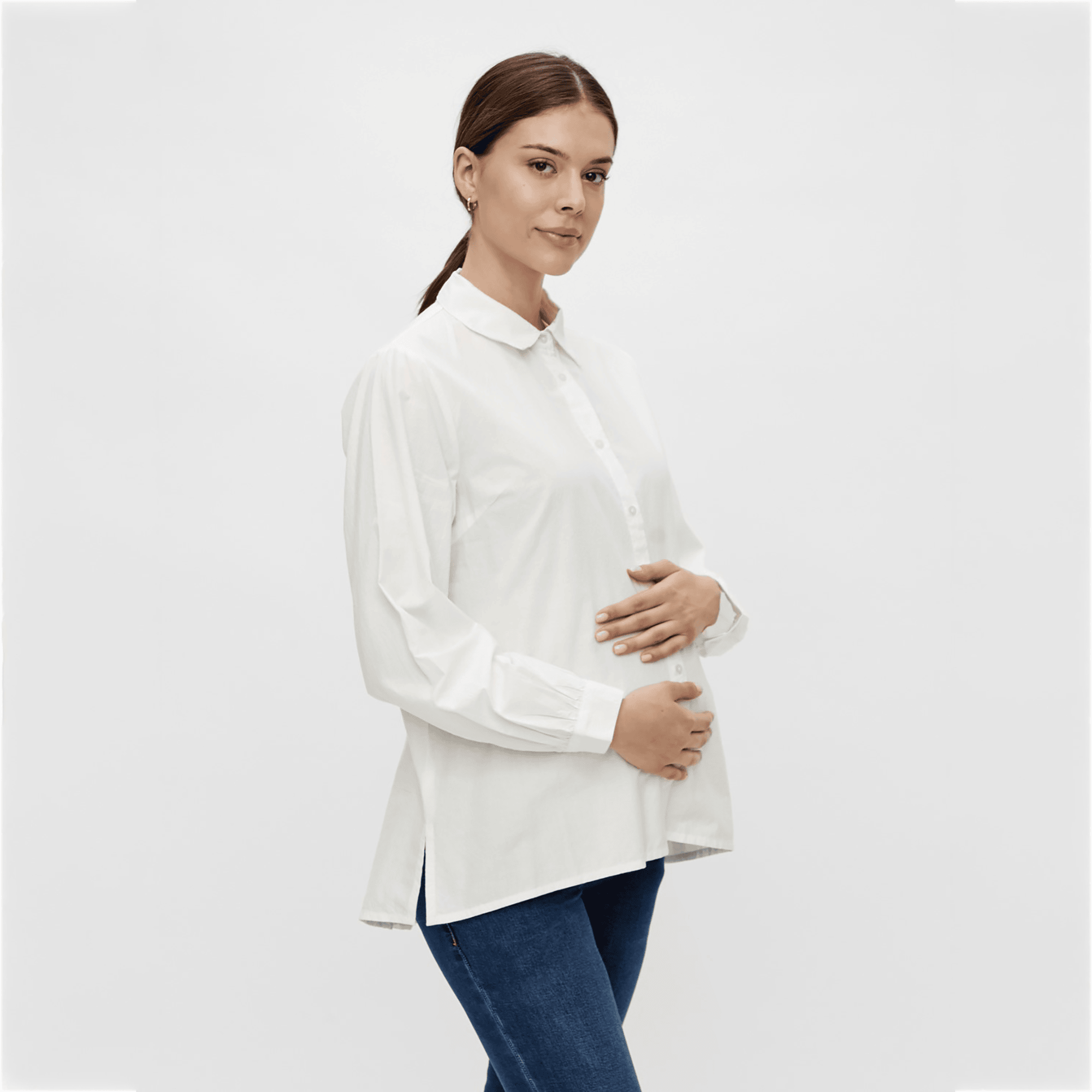 Umstandsoberteile, Mamalicious, Weiß – Produktansicht