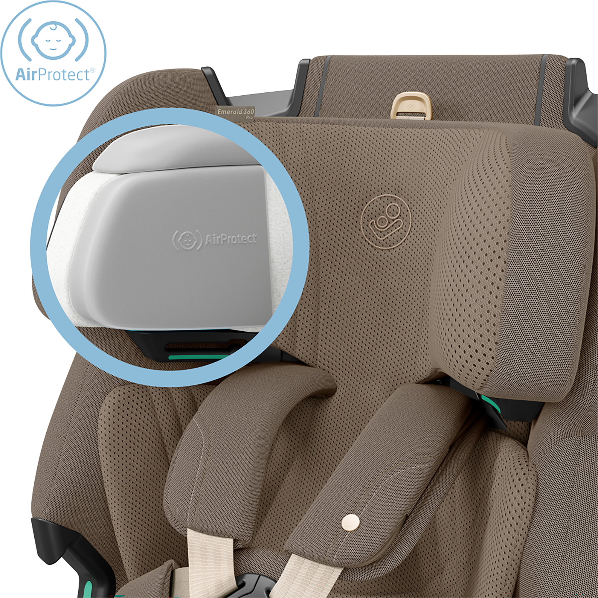 Kindersitze 9-36 kg, Gruppe 1/2/3, MAXI-COSI Premium, Beige – Produktansicht