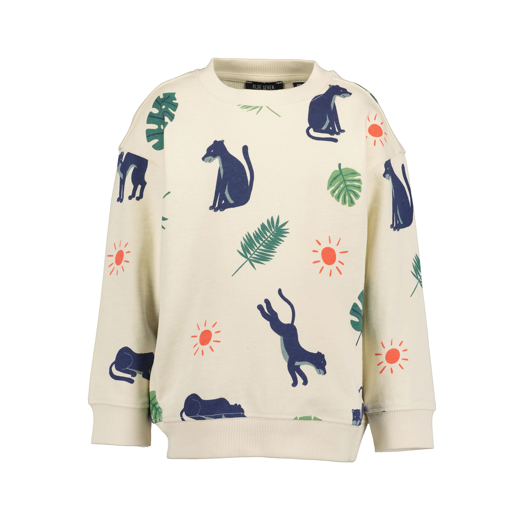 Pullover & Sweatshirts, blue seven, Beige – Besonderheit: aus 100% Baumwolle