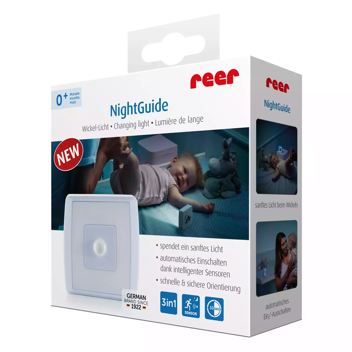 Nachtlichter, reer, Weiß – Produktansicht