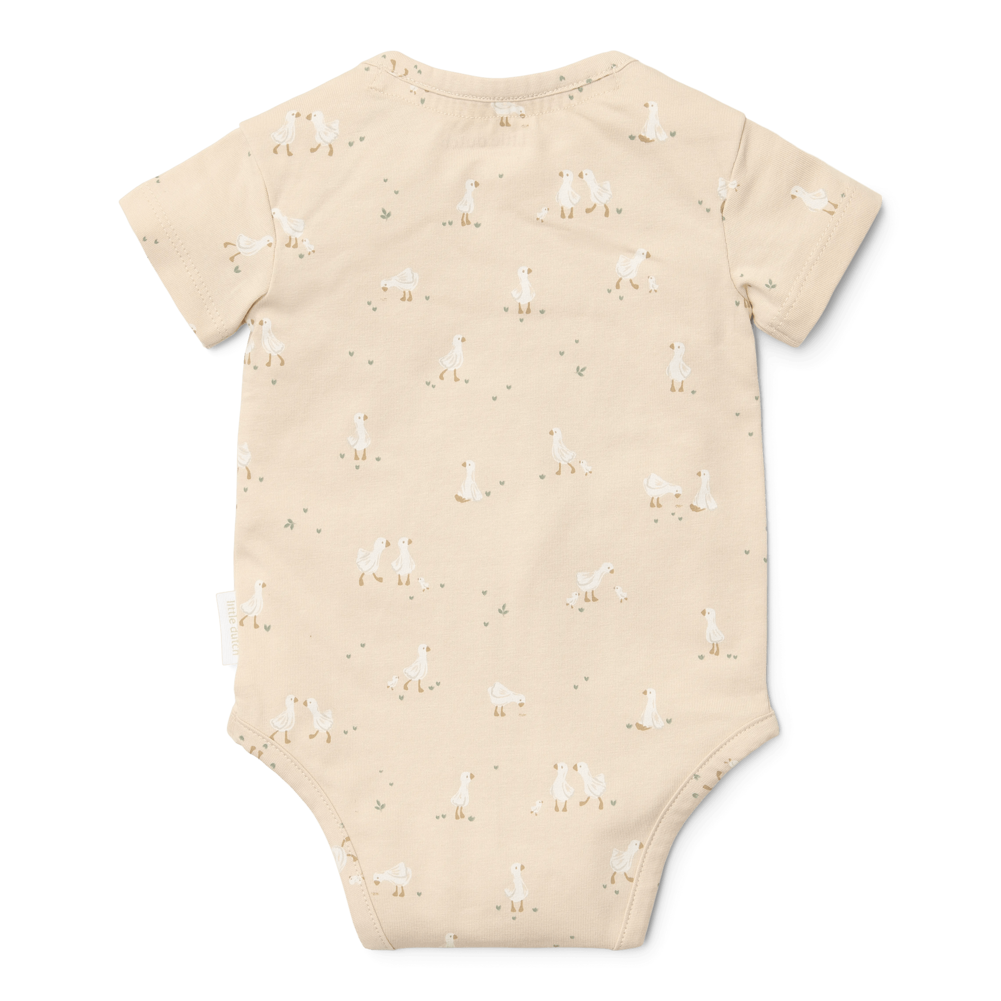 Kurzarmbodys, LITTLE DUTCH, Beige – Besonderheit: aus hochwertigem Bio-Baumwoll-Mix
