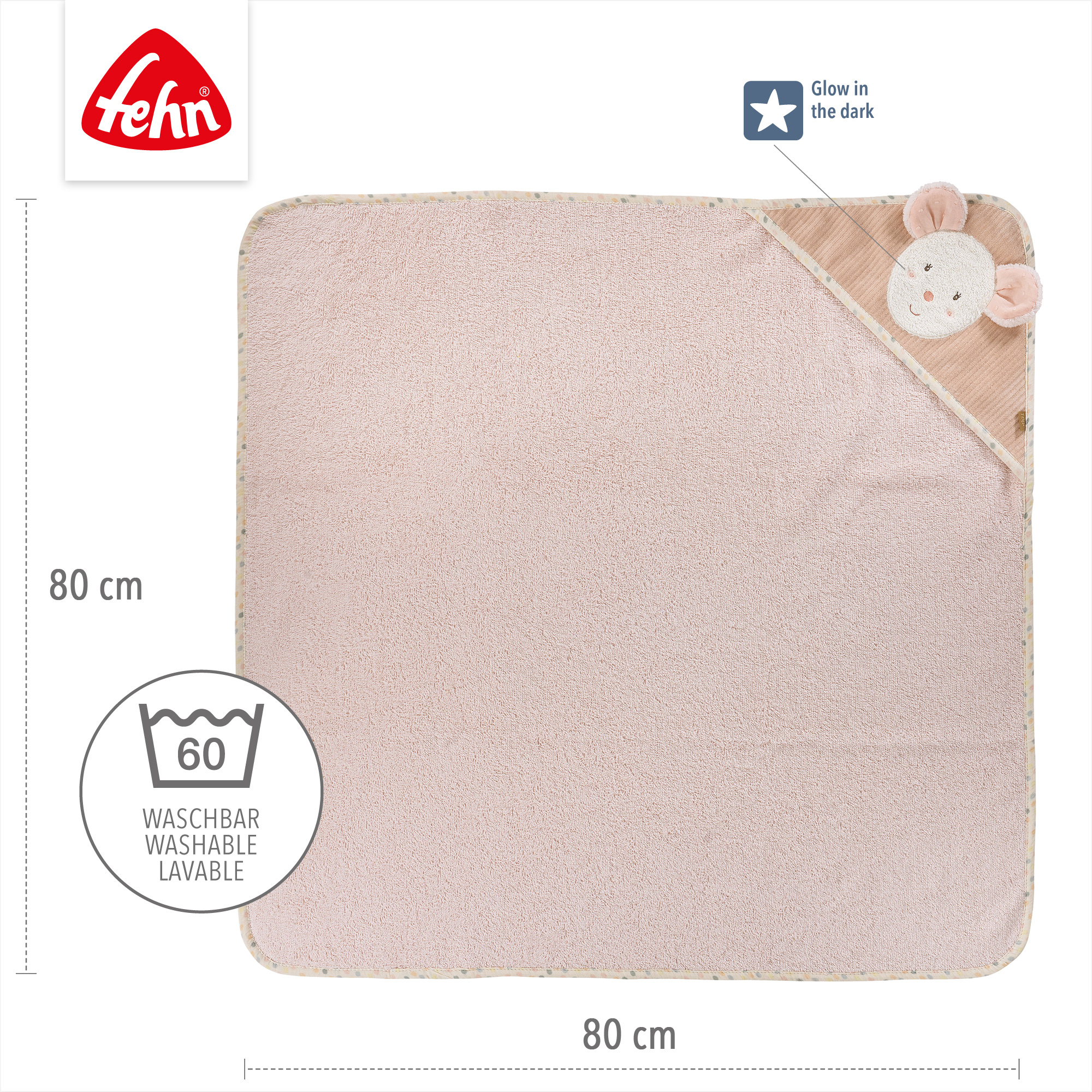 Handtücher, fehn, Pink – Produktansicht