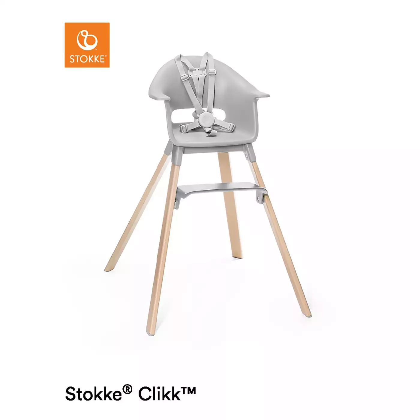 Treppenhochstühle, STOKKE, Grau – Produktansicht