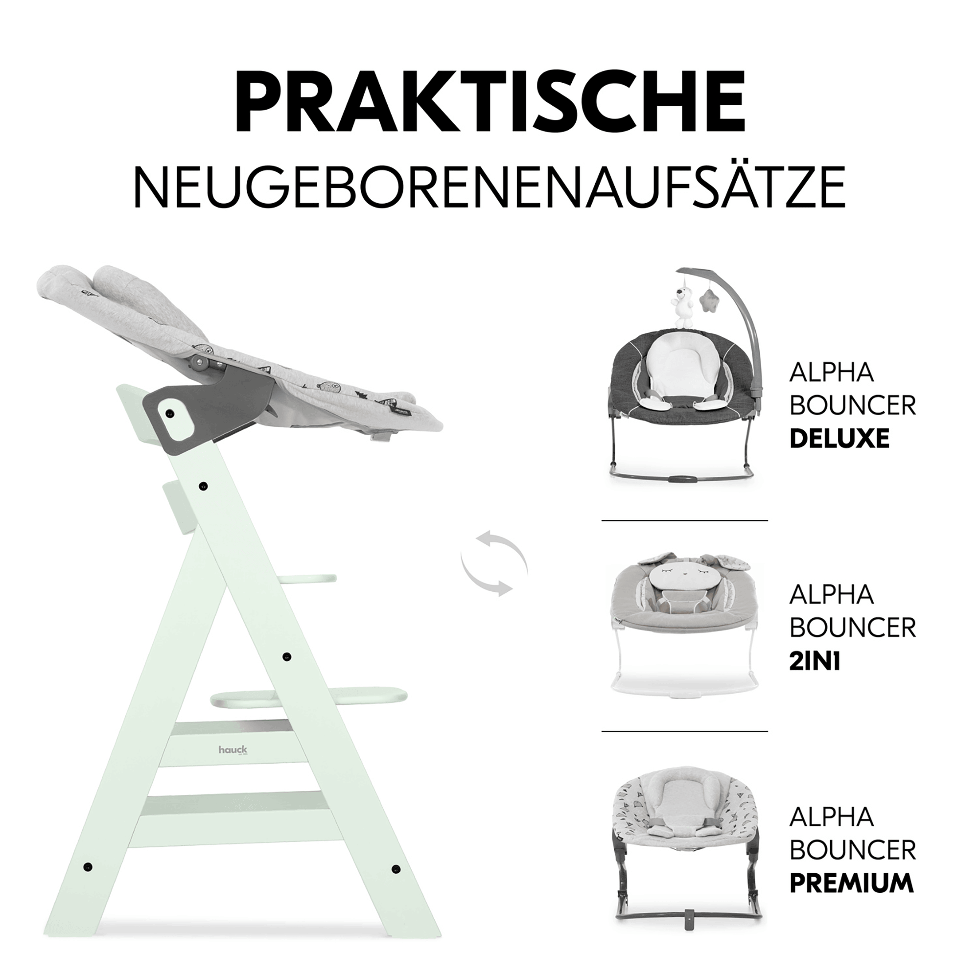 Treppenhochstühle, hauck, Grün – Produktansicht
