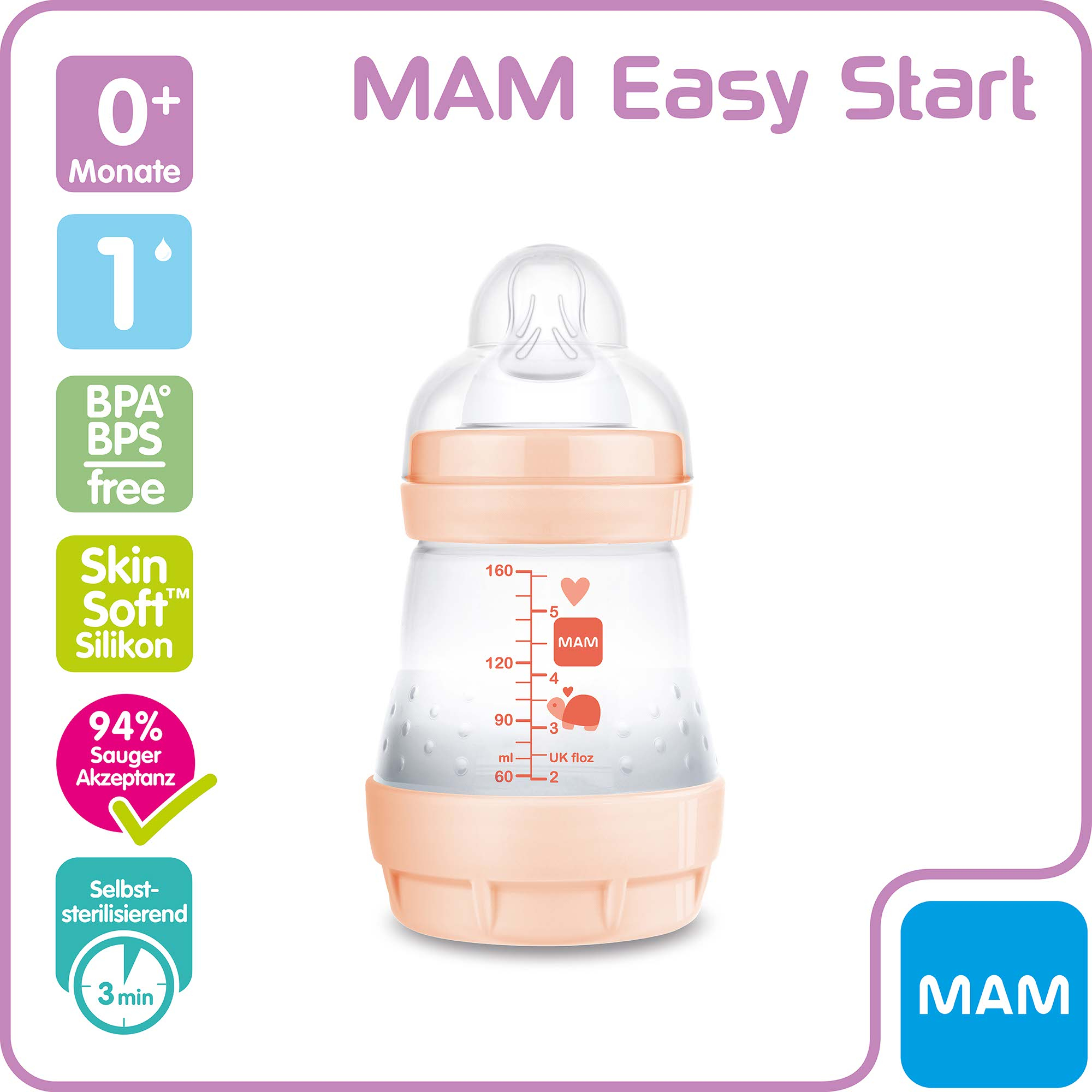Babyfläschchen, MAM – Produktansicht
