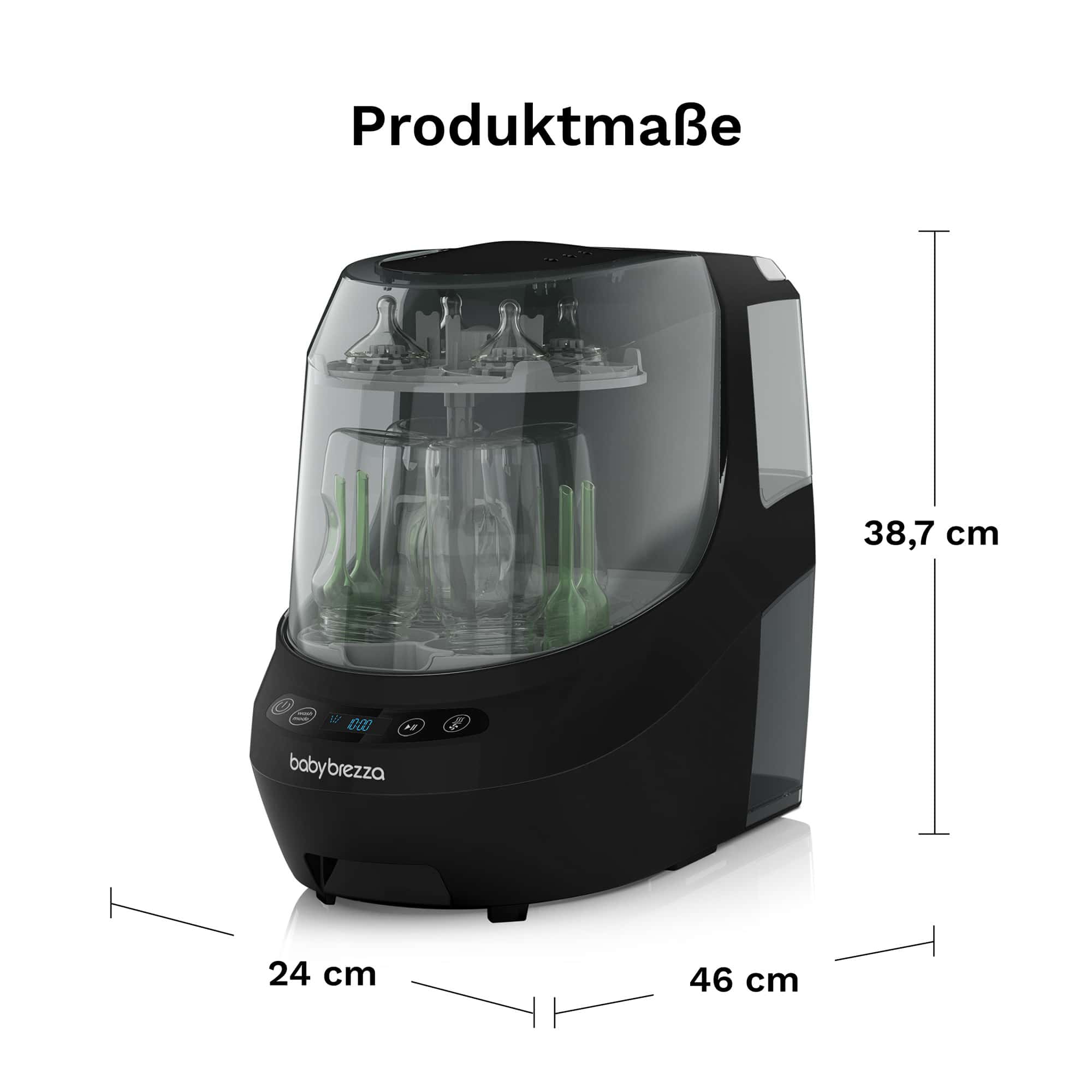 Vaporisatoren, babybrezza, Schwarz – Produktansicht