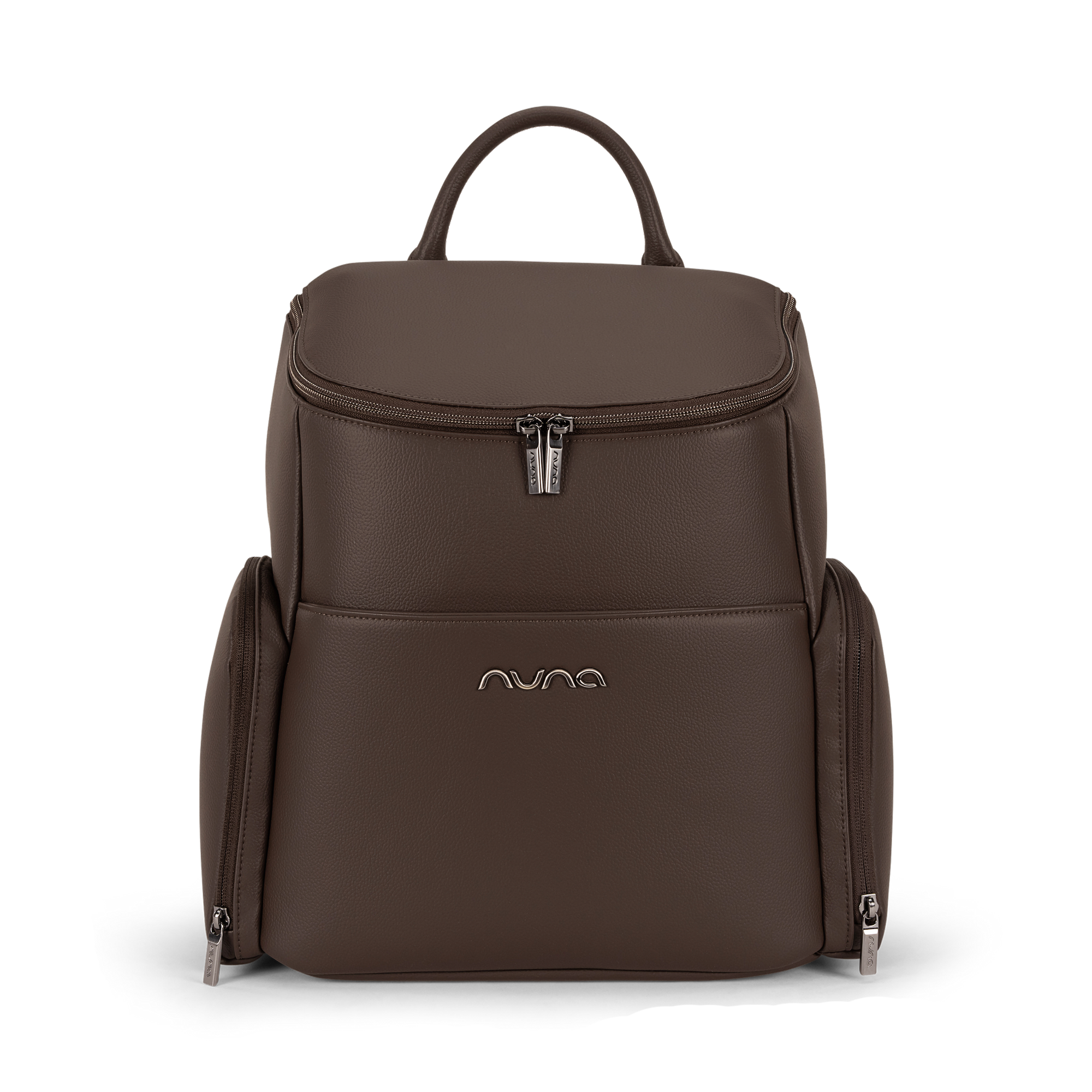 Produkte, nuna, Braun – Besonderheit: mehrere Innen- und Außentaschen (+ gepolstertes 16 Zoll Laptopfach und versteckter Tasche an der Unterseite des Rucksacks)