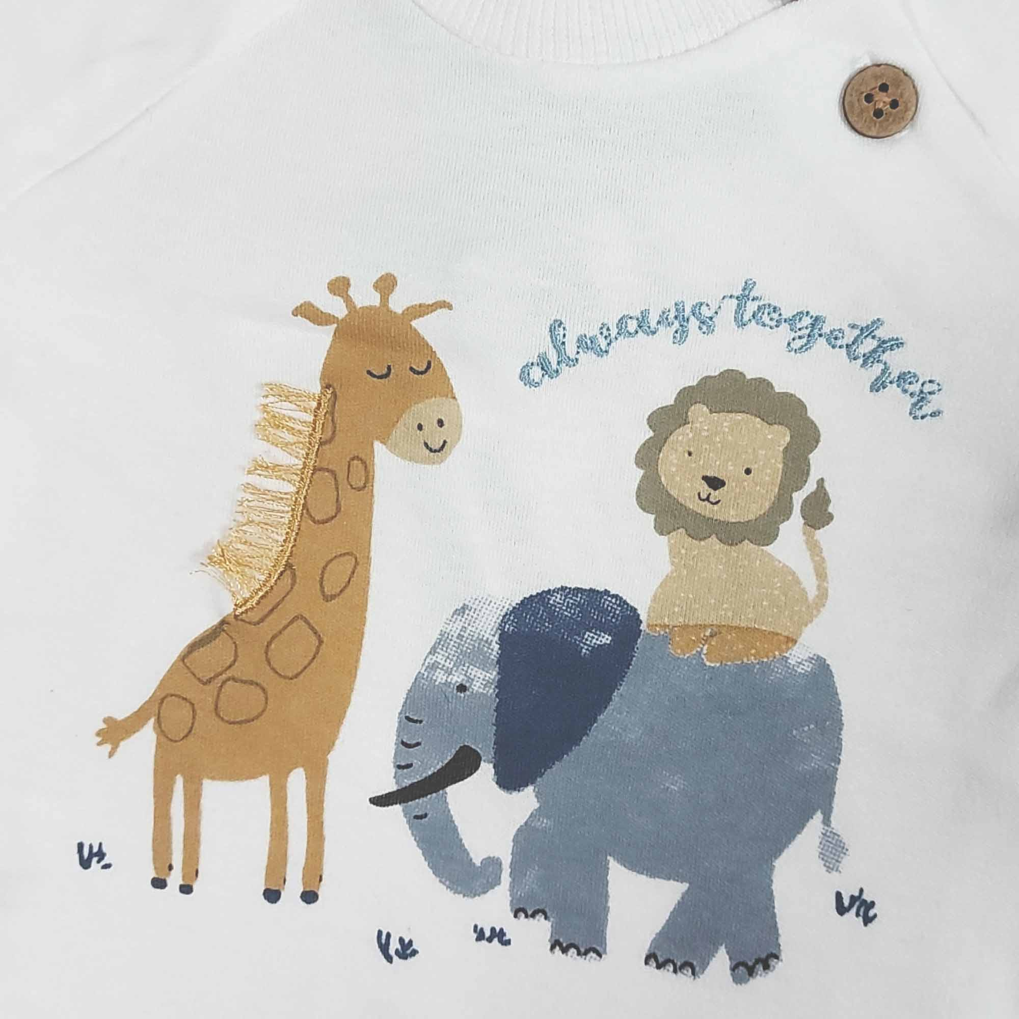 Langarmshirts, LITTLE, Weiß – Besonderheit: aus 100% Baumwolle