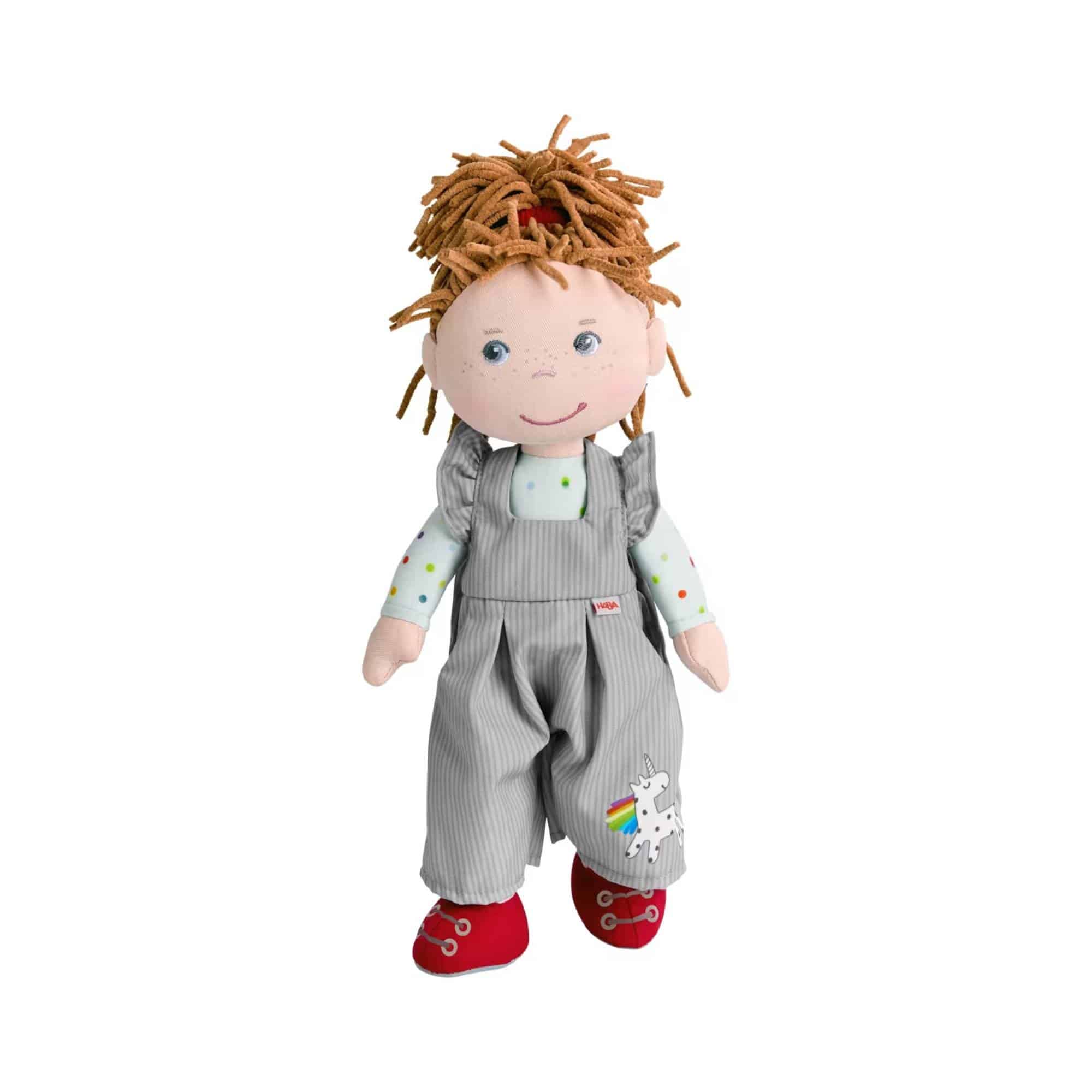 Puppen & Puppenwagen, HABA, Orange – Produktansicht
