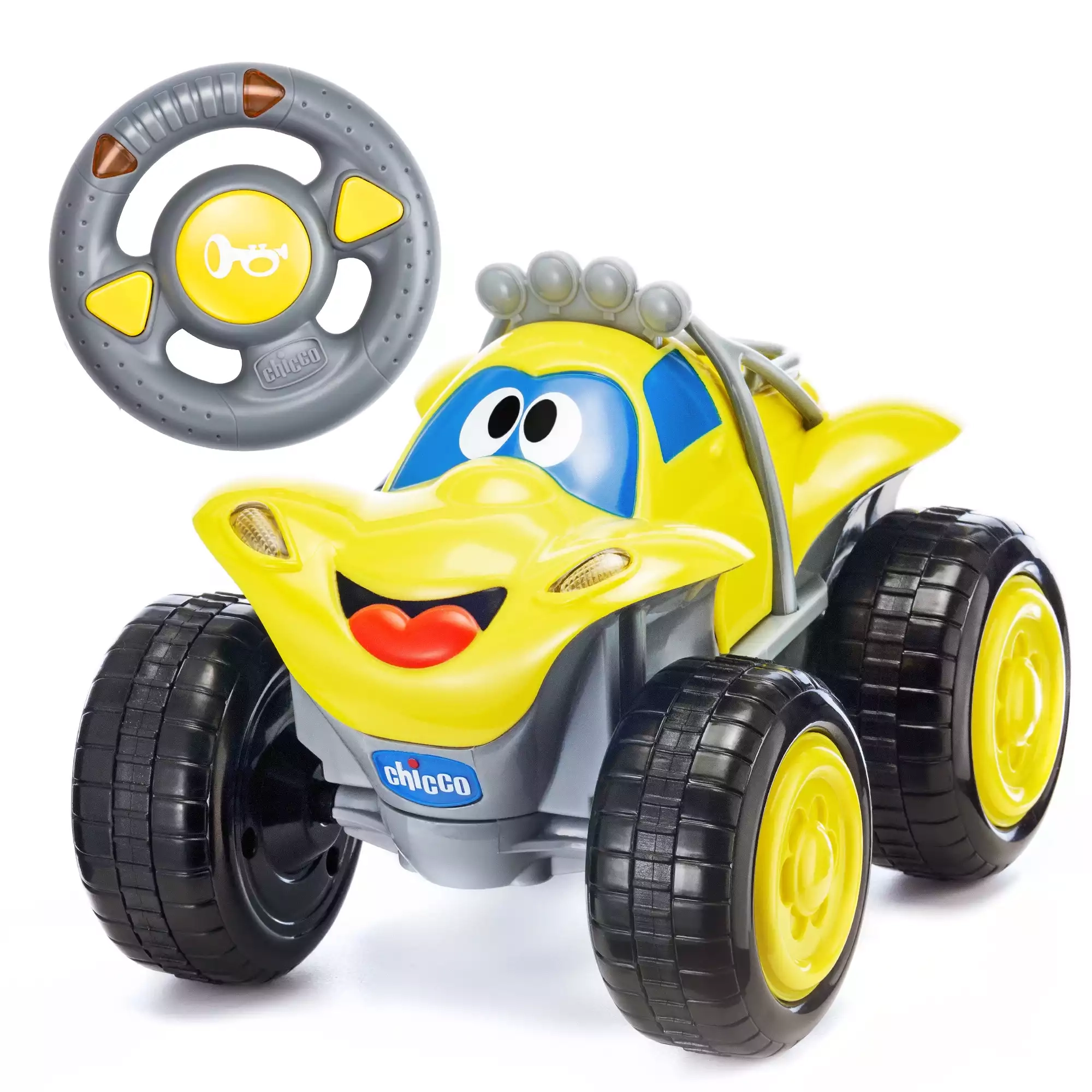 Produkte, chicco, Gelb – Besonderheit: aufheulender Motor und Scheinwerfer