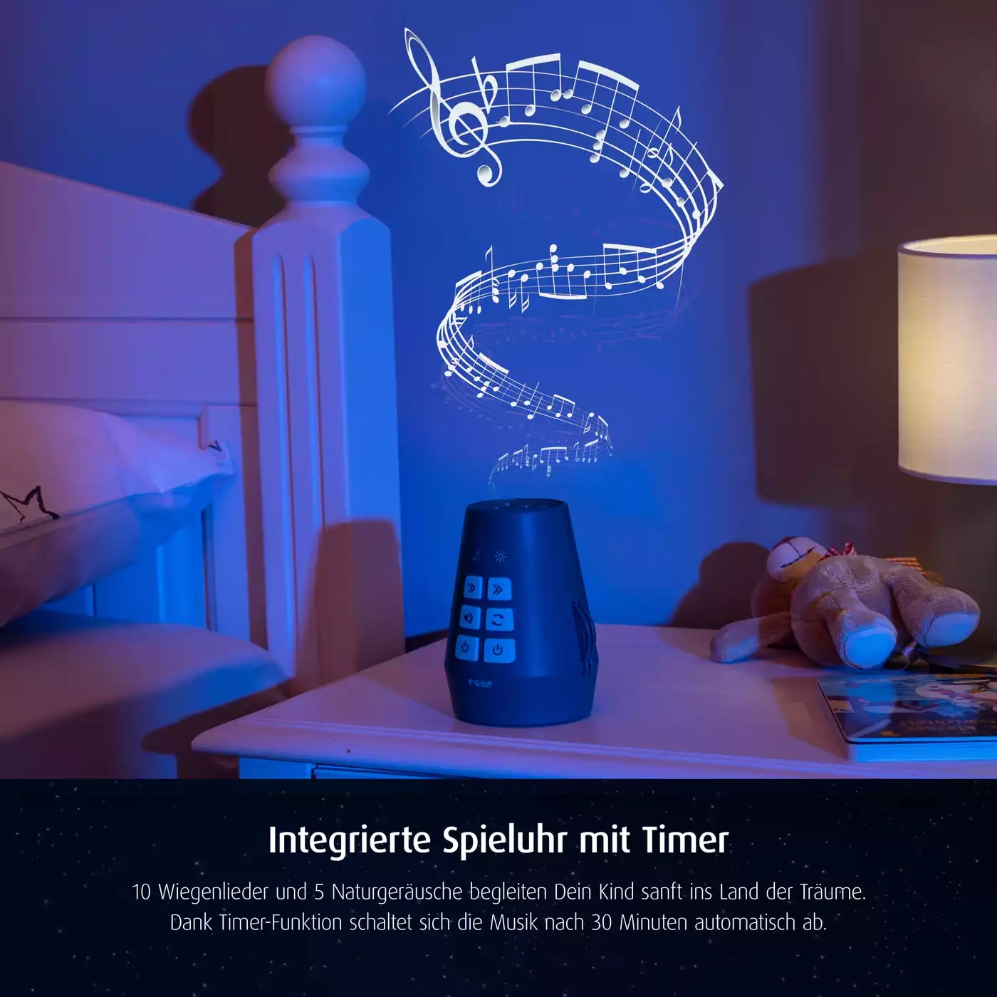 Nachtlichter, reer, Blau – Produktansicht