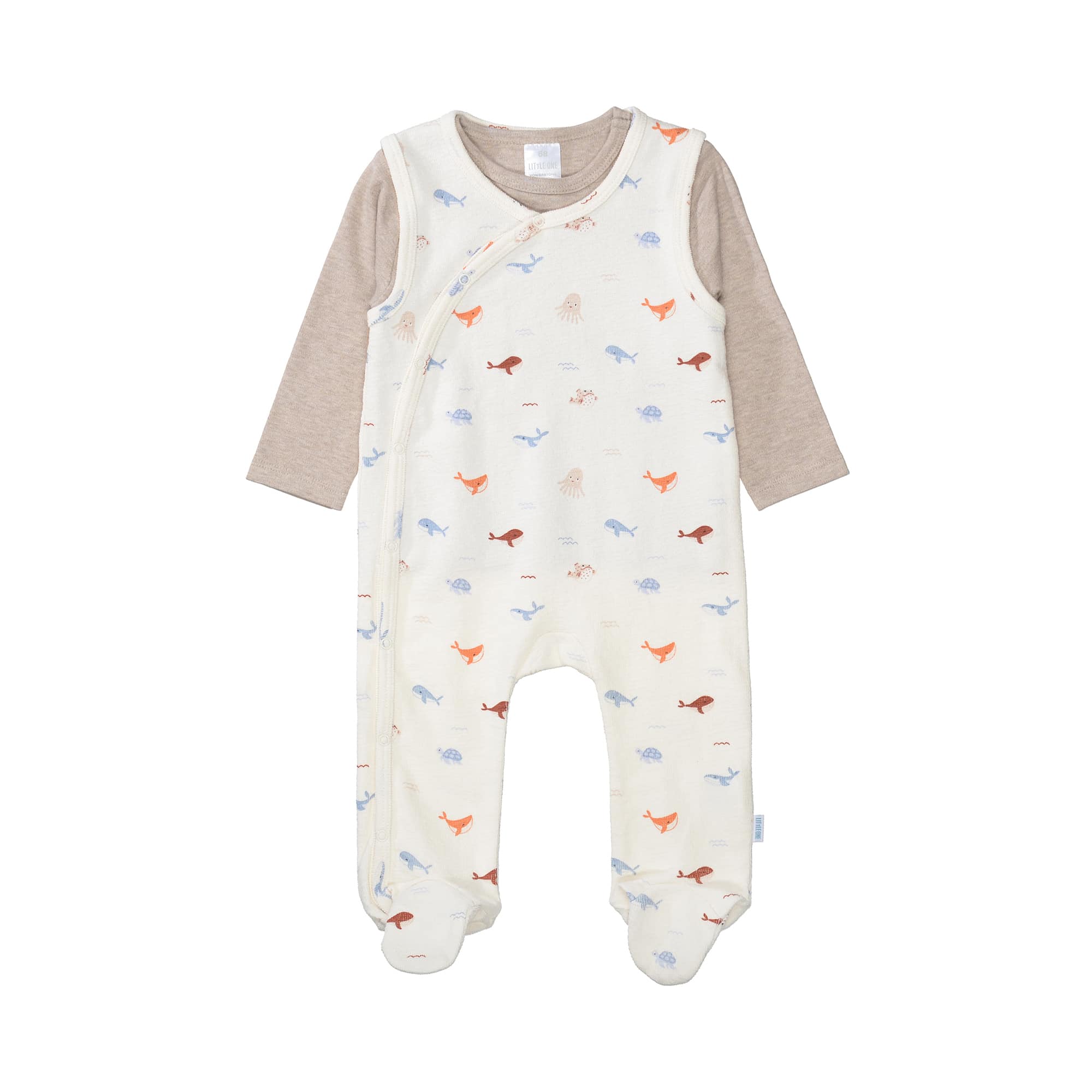 Strampler, LITTLE ONE, Weiß – Produktansicht