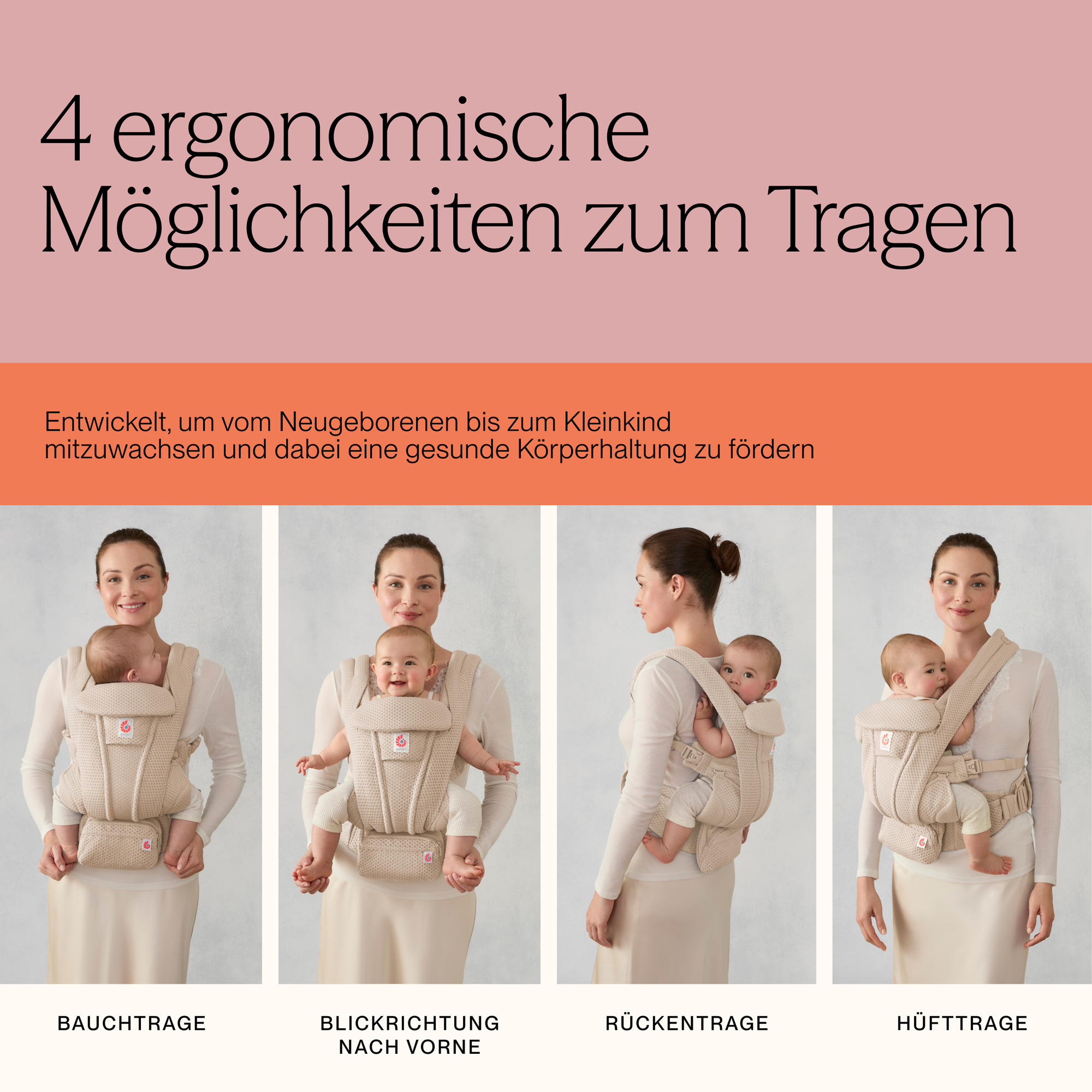 Fullbuckle Tragen, ERGObaby, Schwarz – Produktansicht