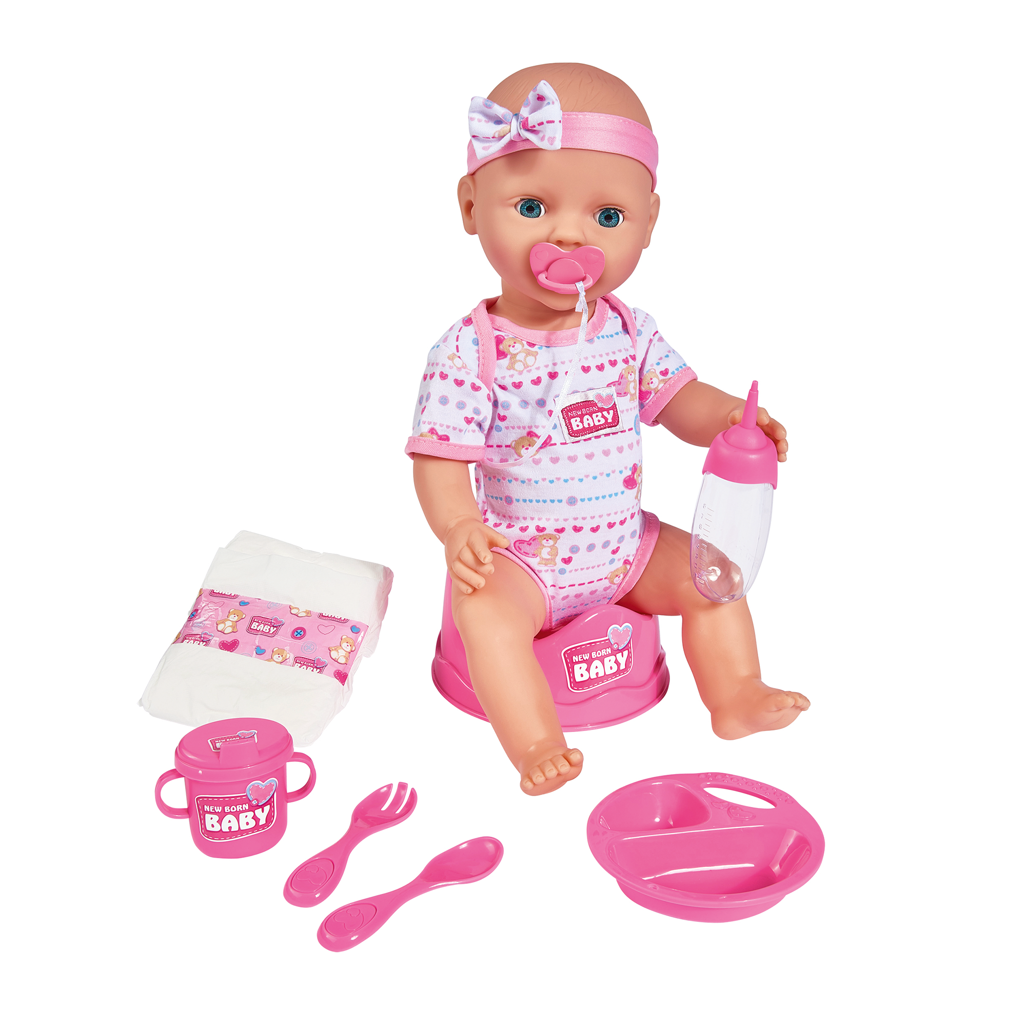 Puppen & Puppenwagen, Simba, Pink – Produktansicht