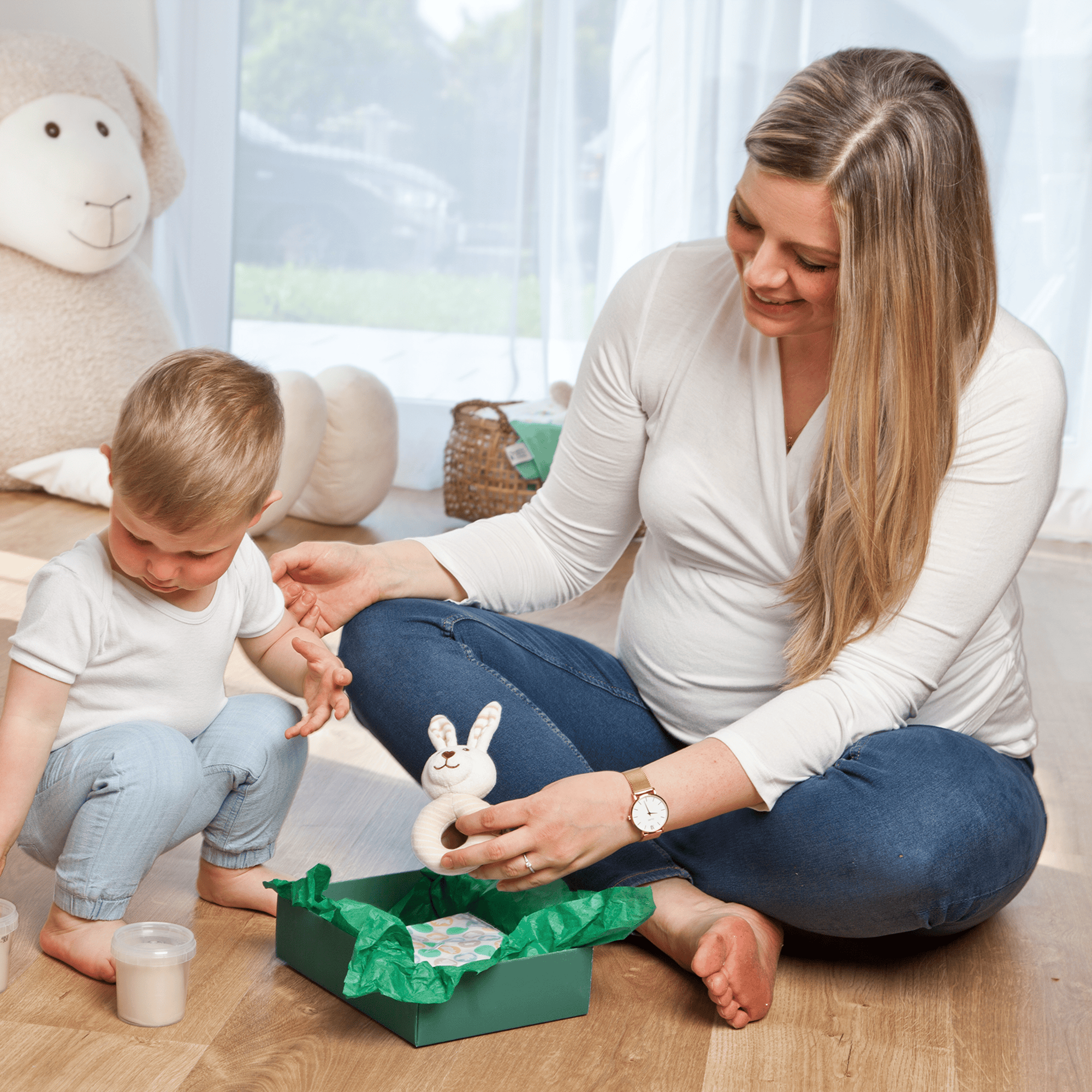 Rasseln & Greiflinge, GRÜNSPECHT, Braun – Produktansicht