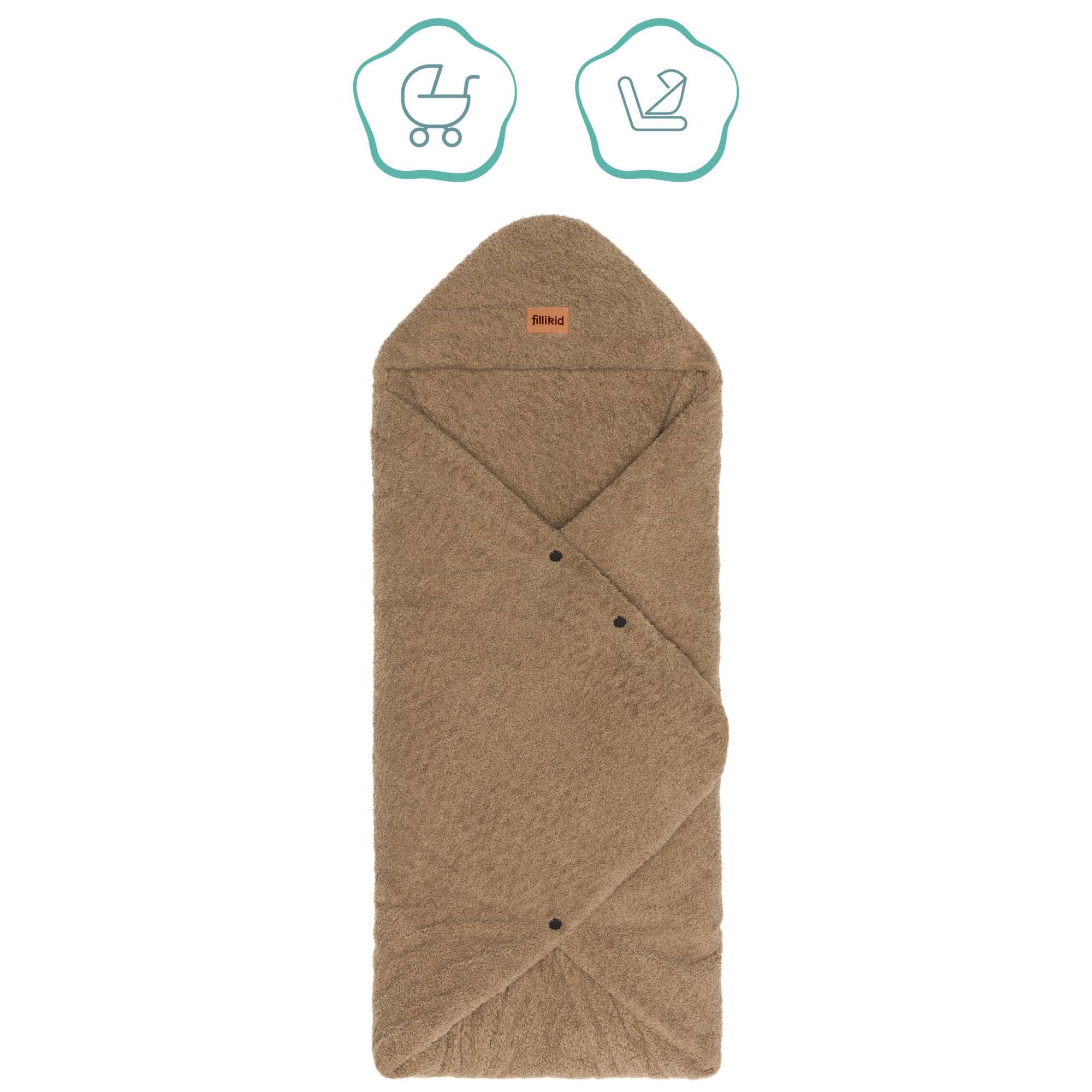 Einschlagdecken & Decken, Braun – Produktansicht