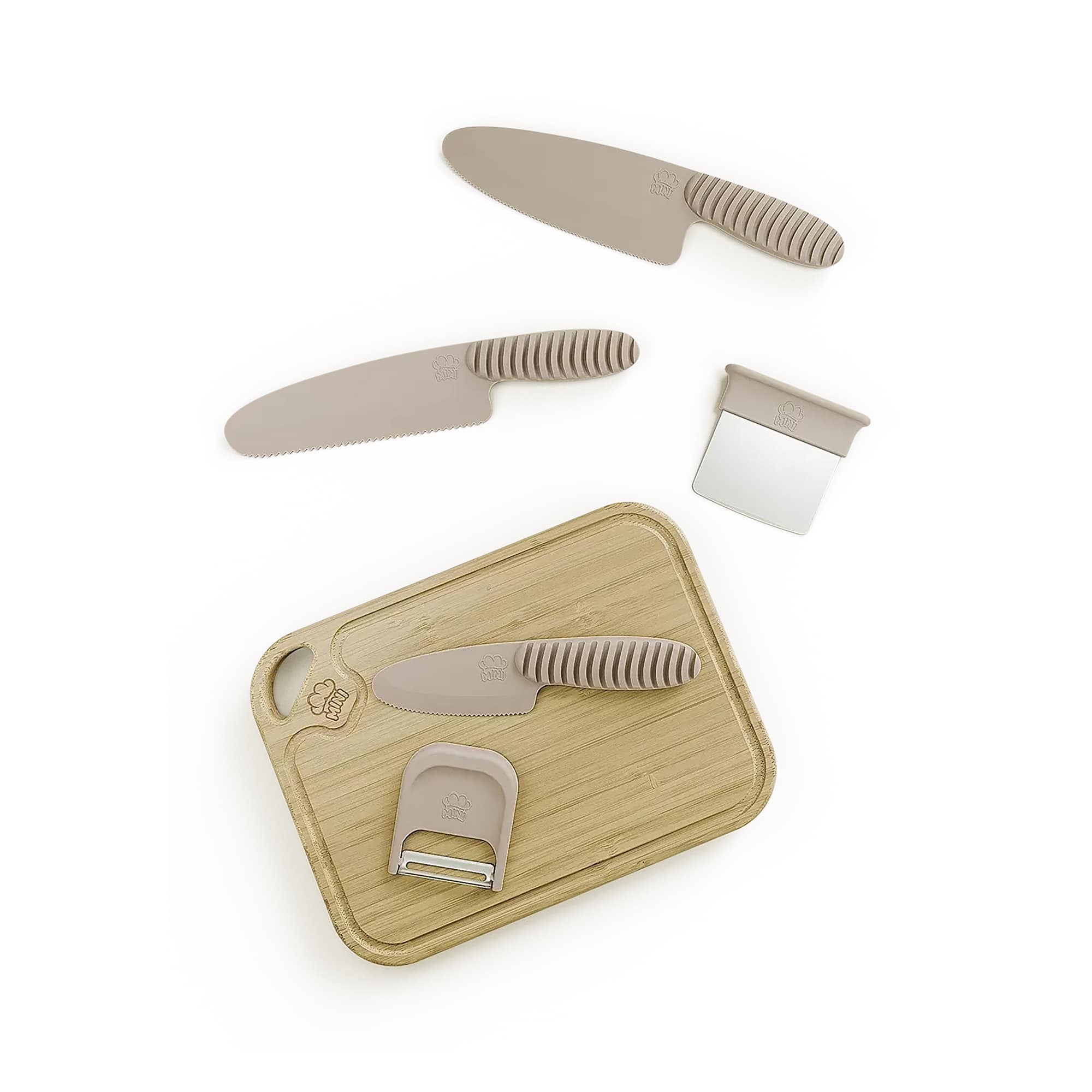 Kinderküche, MINI Family, Pink – Besonderheit: inklusive Kochmesser, Wellenschliffmesser, Gemüsemesser, Sparschäler, Hacker und Schneidebrett 