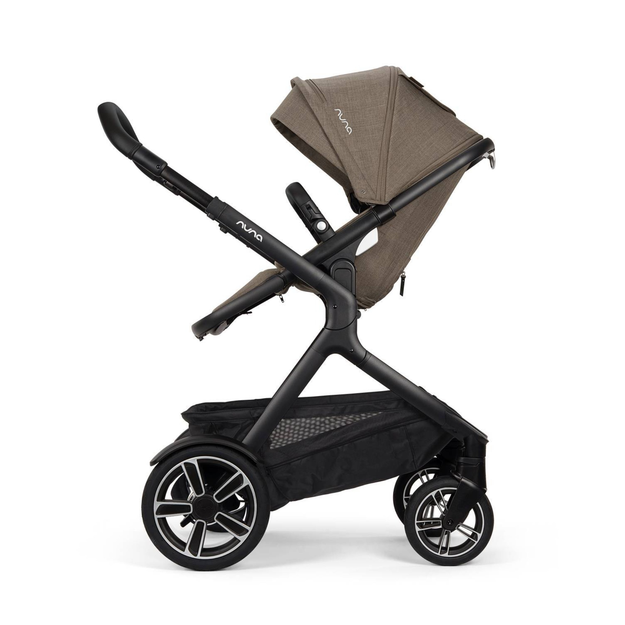 Kombi-Kinderwagen, nuna, Grün – Besonderheit: Kinderwagen – geeignet ab 6 Monate bis ca. 5 Jahre (22 kg)
