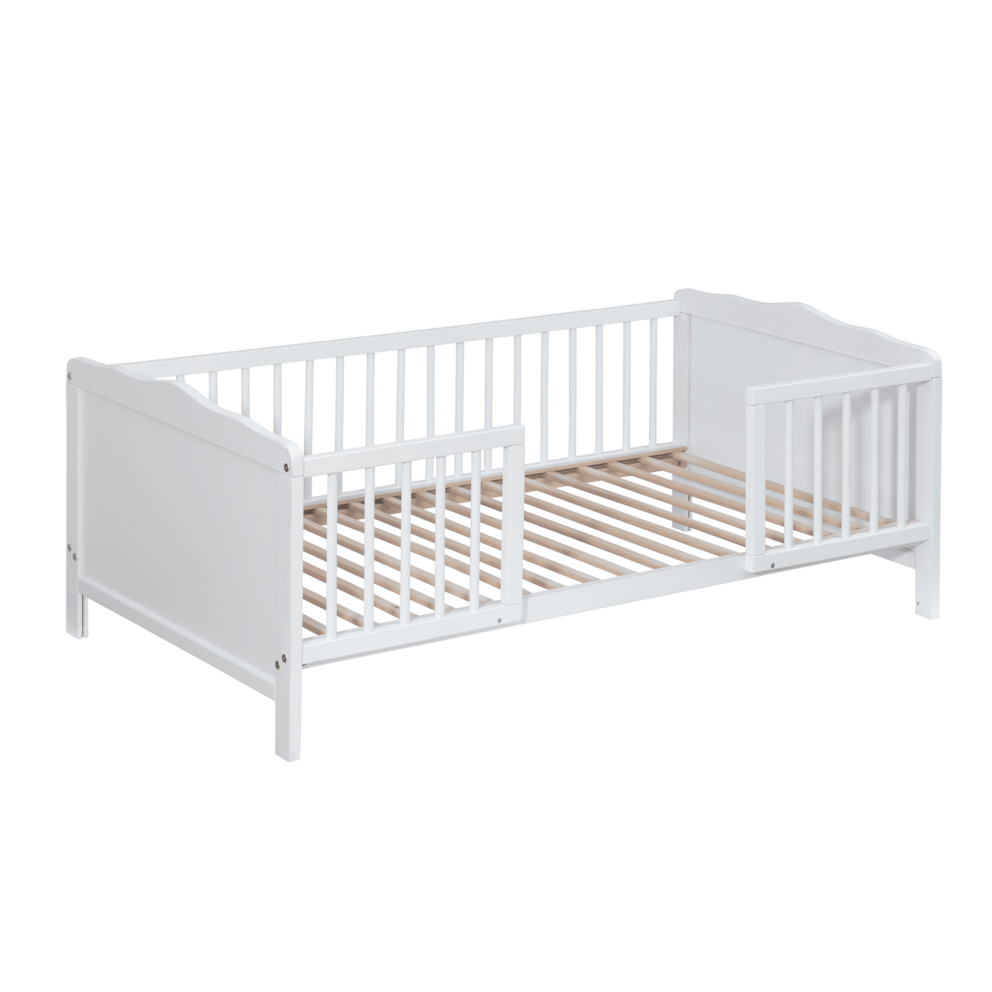 Gitterbetten, AMAL II, Weiß – Besonderheit: praktischer Ausstieg auf einer Seite
