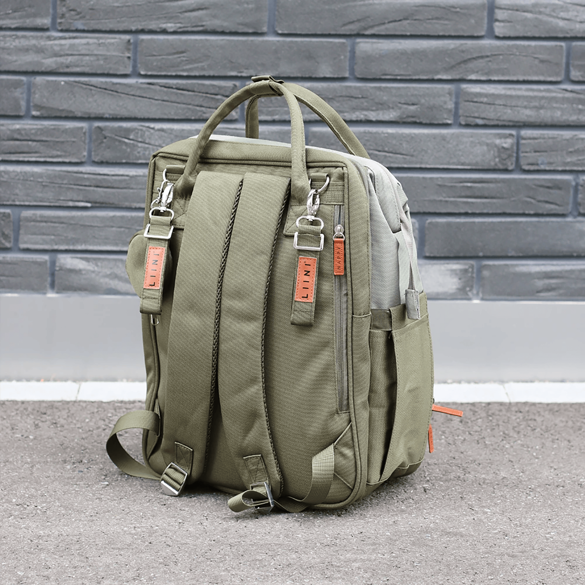 Wickeltaschen, LIINI, Grün – Produktansicht