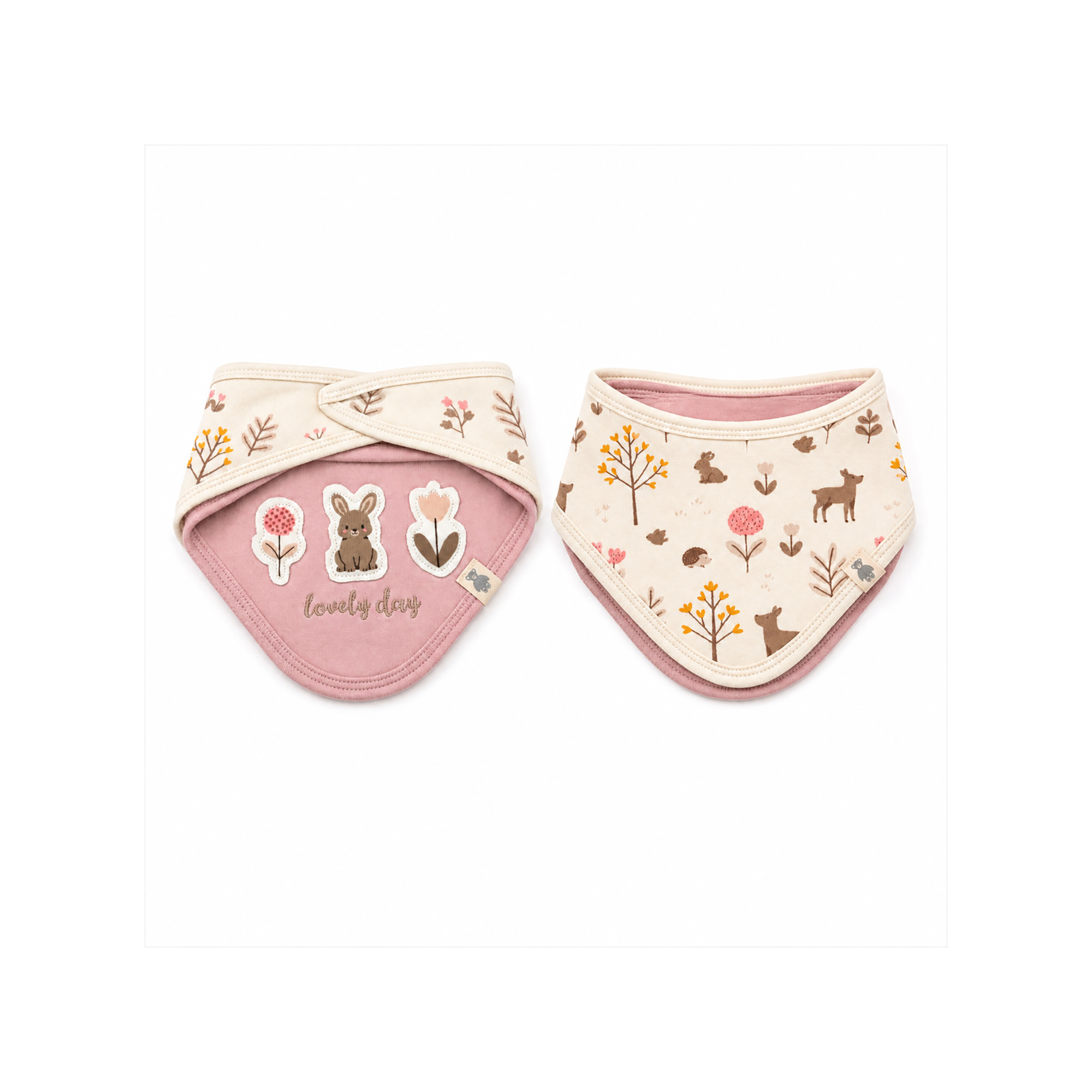 Dreieckstücher & Halstücher, LITTLE, Pink – Produktansicht