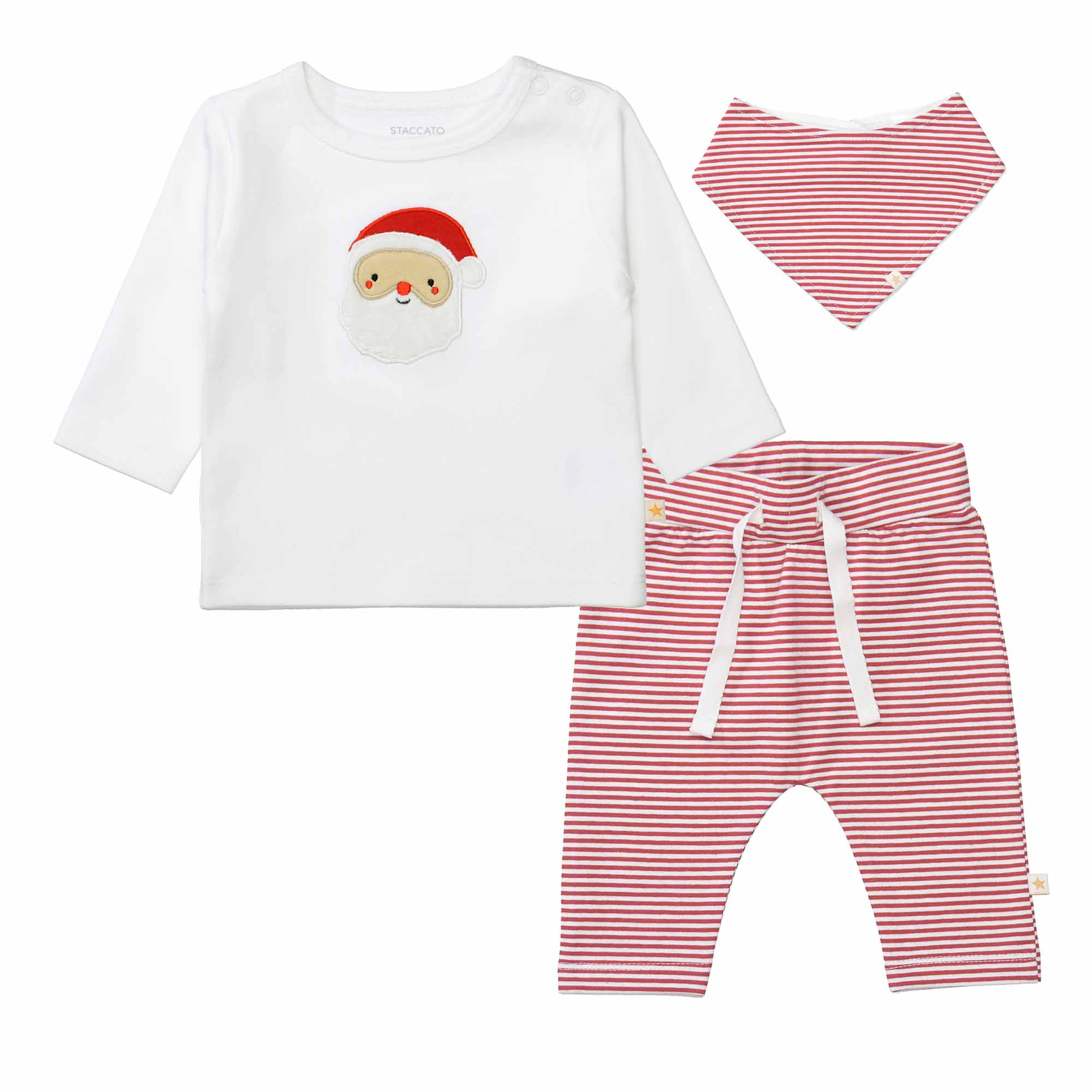 Langarmshirts, STACCATO, Rot – Besonderheit: Set bestehend aus Langarmshirt, Hose und Tuch