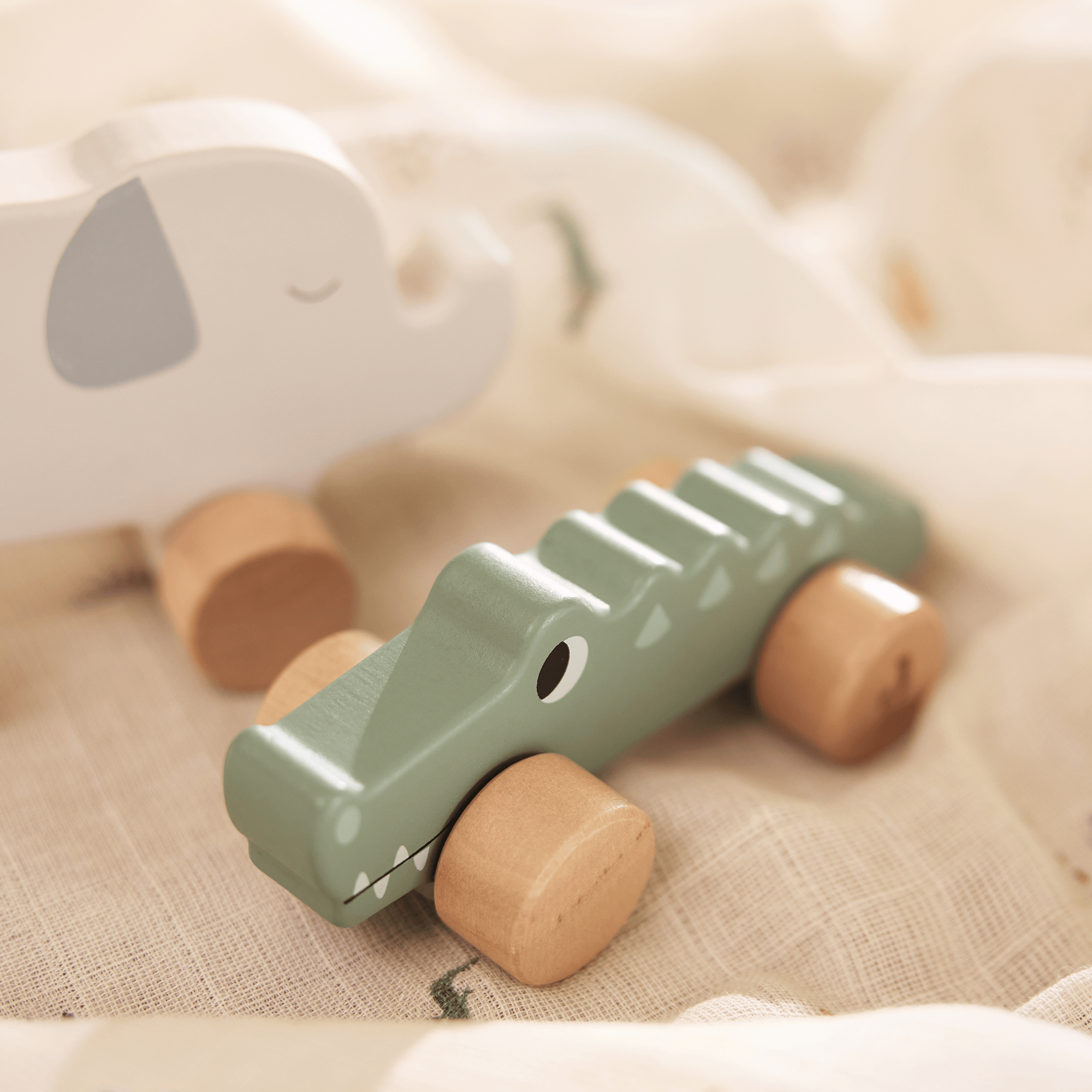 Holzfiguren, jollein, Grün – Produktansicht