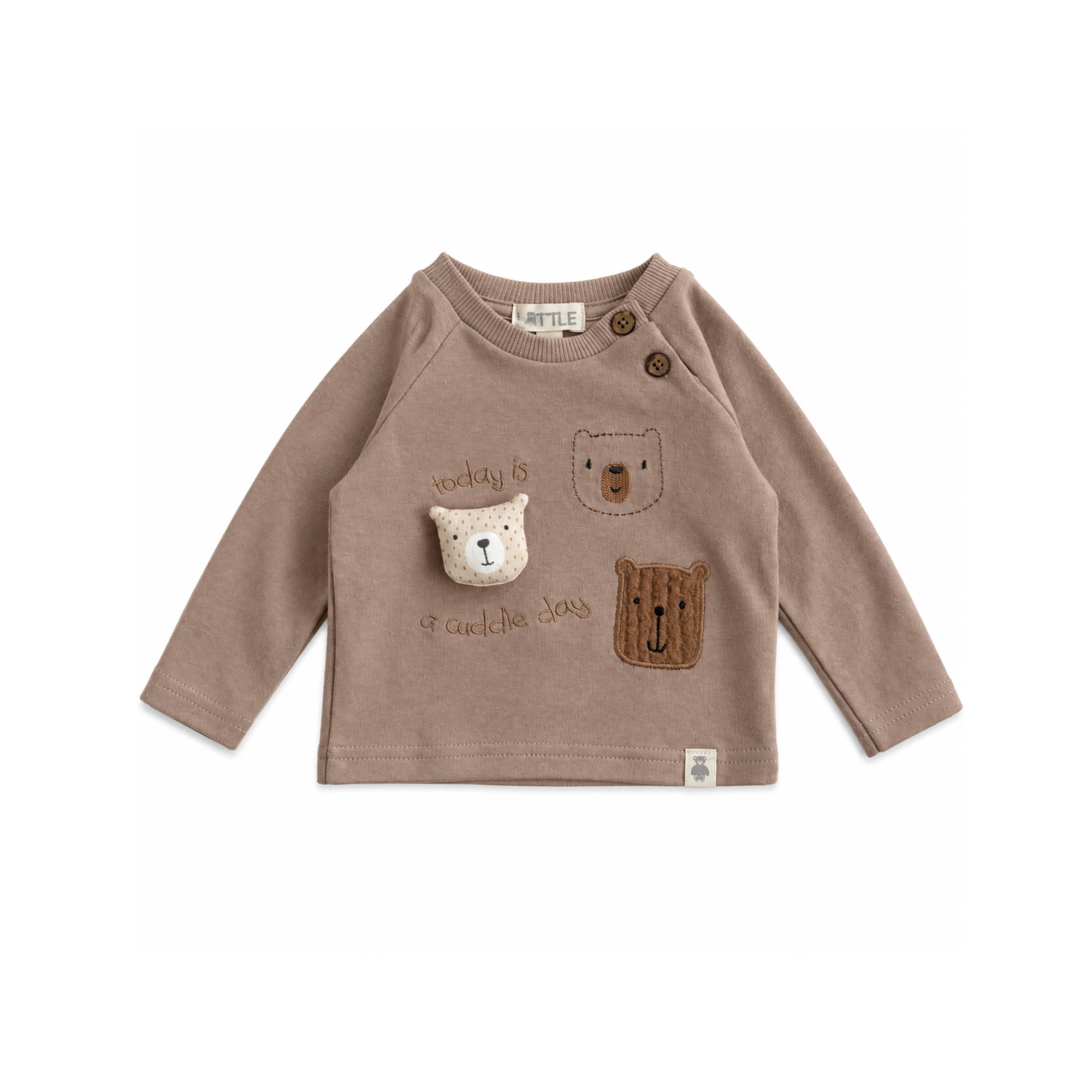 Langarmshirts, LITTLE, Beige – Produktansicht