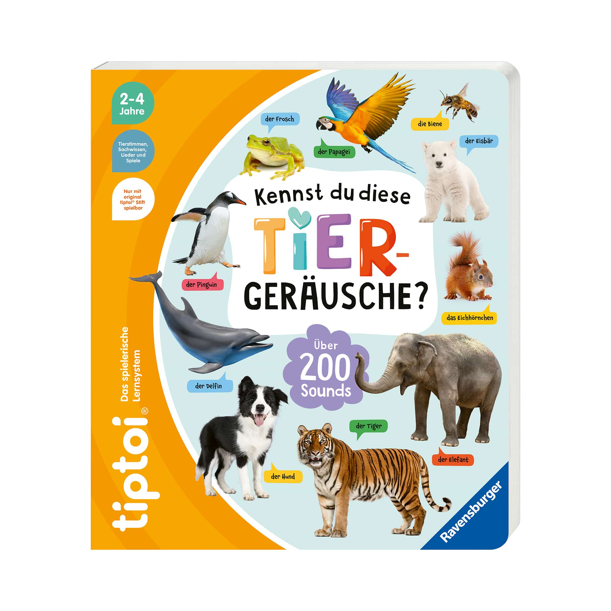 Soundbücher, Tiptoi, Gelb – Besonderheit: 200 authentische Tier Geräusche