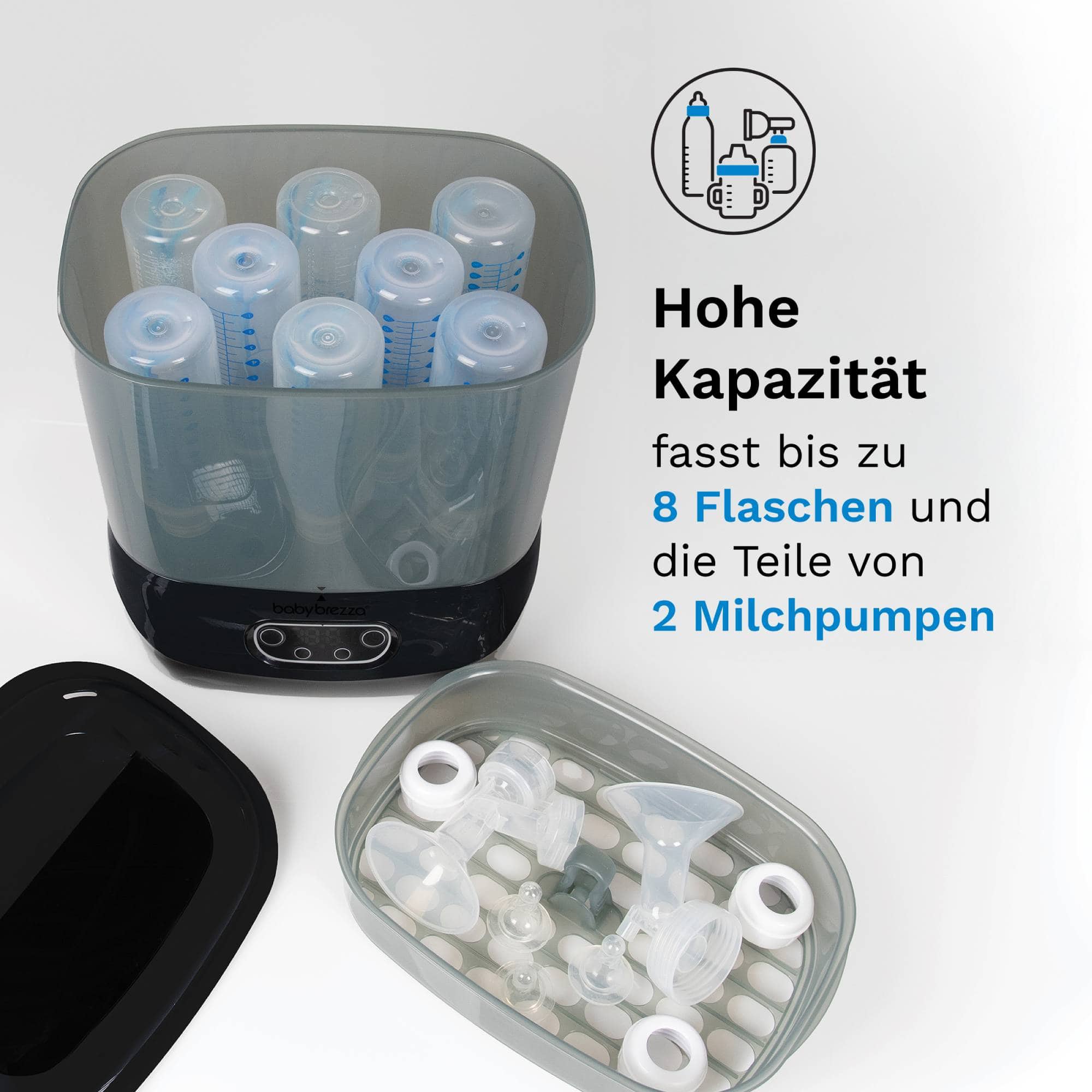Vaporisatoren, babybrezza, Schwarz – Produktansicht