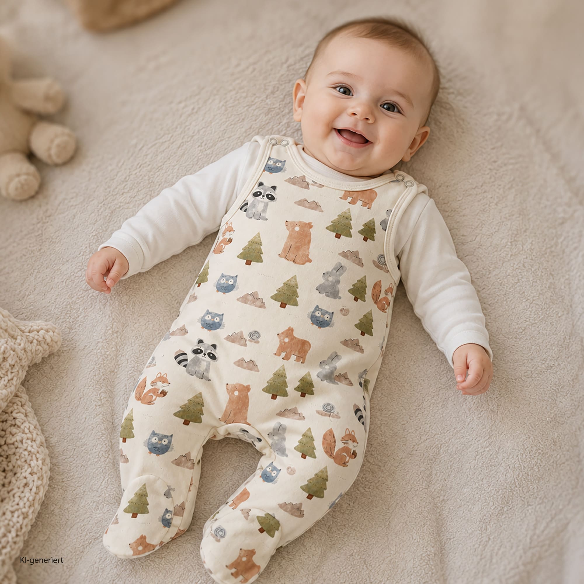 Strampler, LITTLE, Weiß – Produktansicht